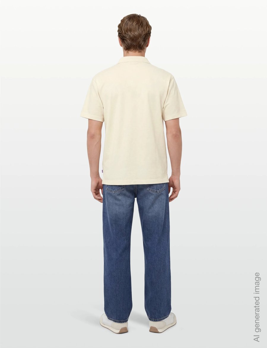 Scotch & Soda - 3 Crosses Pique Relaxedfit Garmentdyed Polo - kortærmede poloer - eggnog - 4