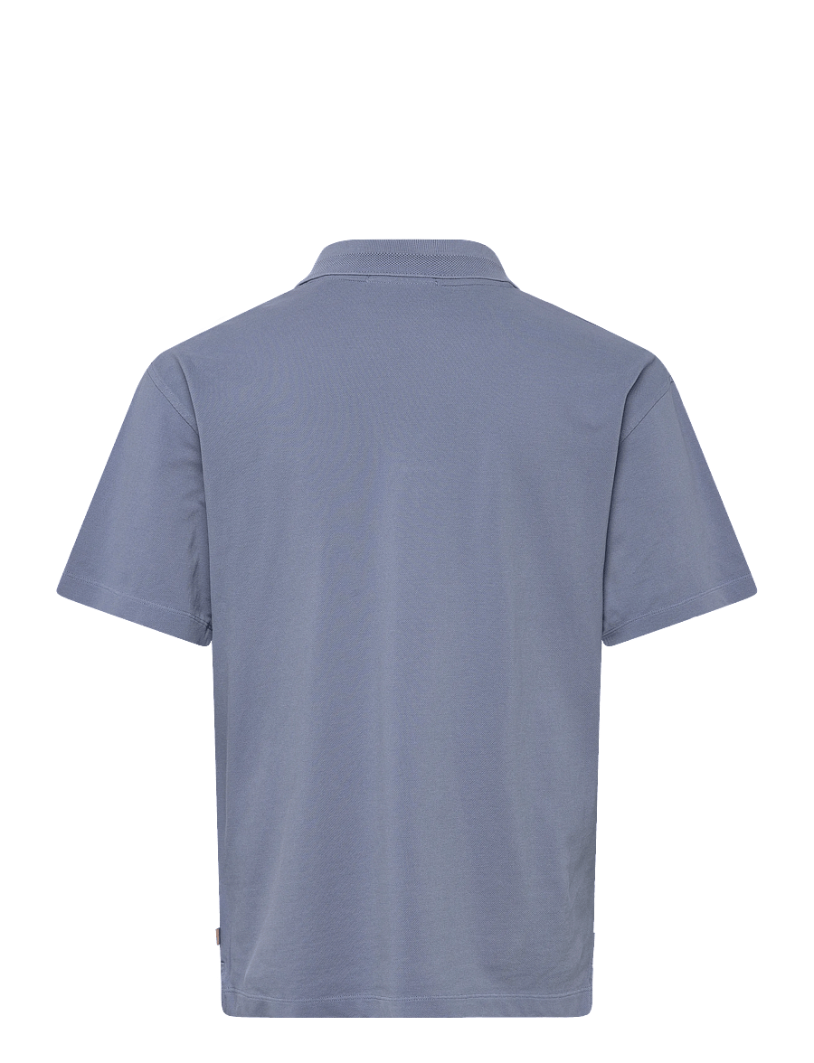 Scotch & Soda - 3 Crosses Pique Relaxedfit Garmentdyed Polo - kortærmede poloer - infinity - 1