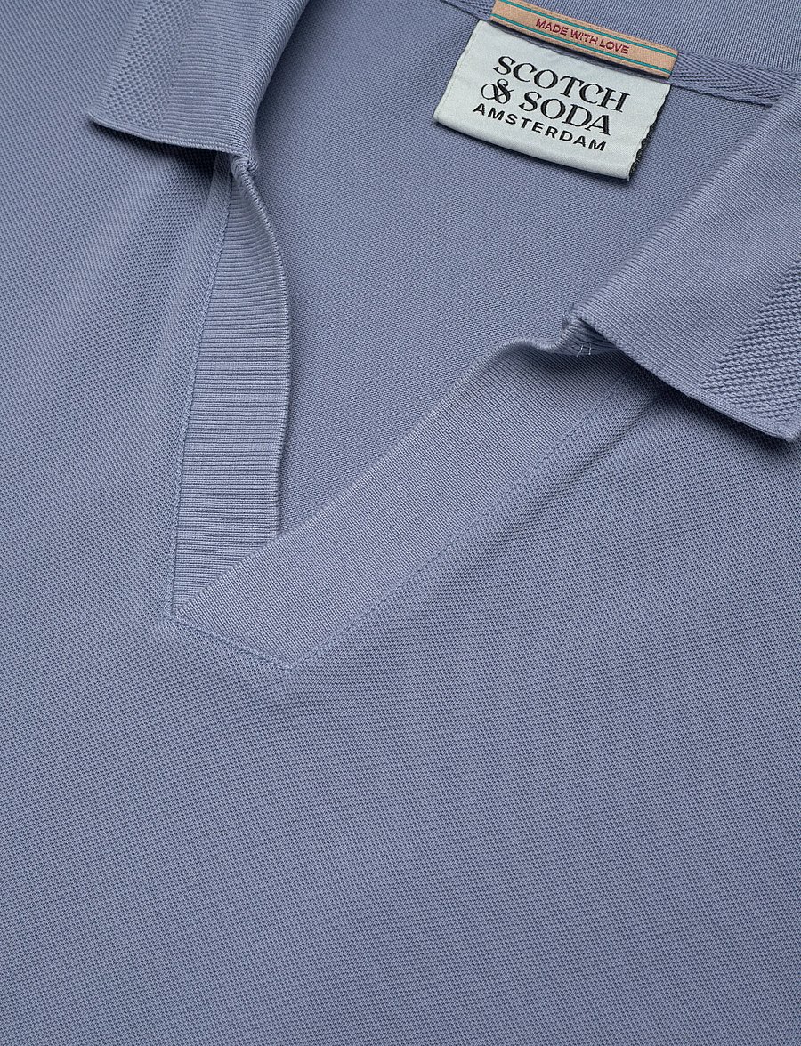Scotch & Soda - 3 Crosses Pique Relaxedfit Garmentdyed Polo - kortærmede poloer - infinity - 2
