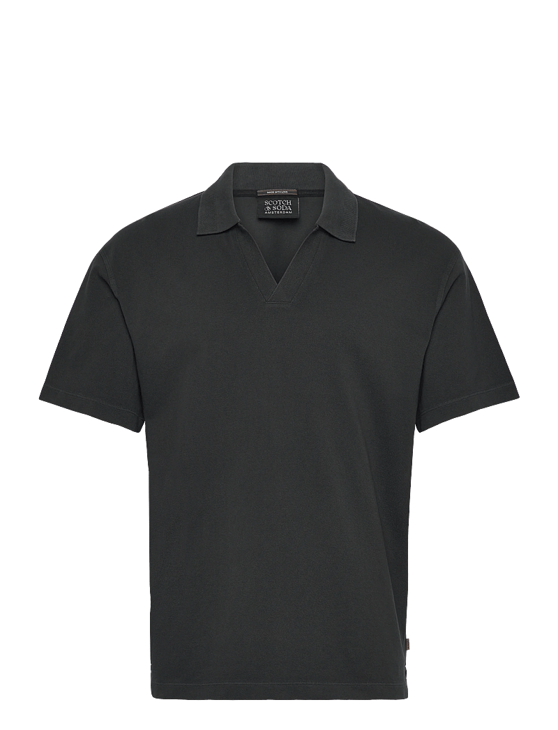 Scotch & Soda - 3 Crosses Pique Relaxedfit Garmentdyed Polo - kortærmede poloer - meteorite - 0