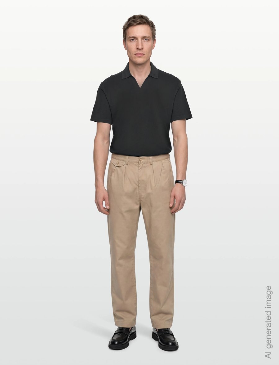 Scotch & Soda - 3 Crosses Pique Relaxedfit Garmentdyed Polo - short-sleeved polos - meteorite - 0