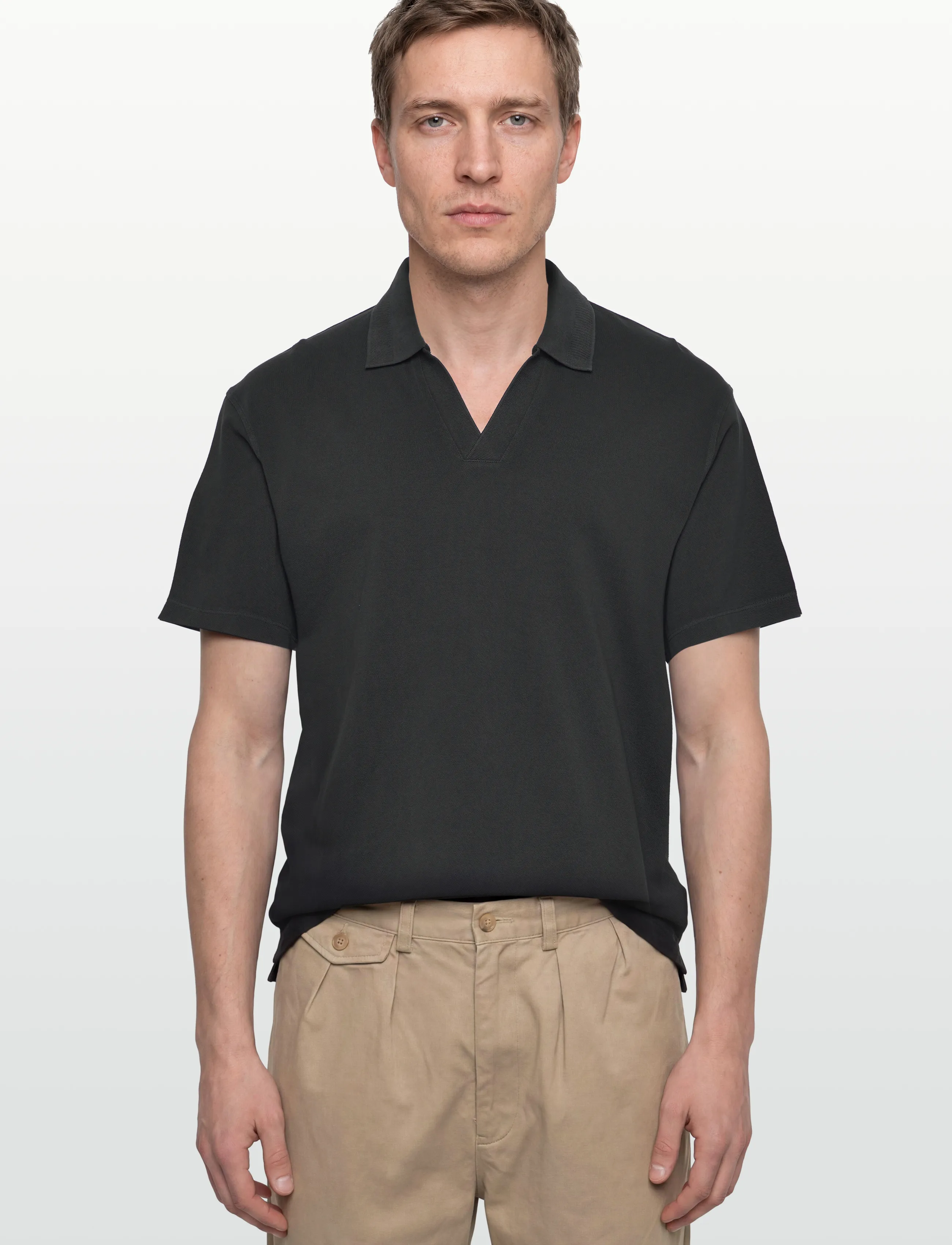 Scotch & Soda - 3 Crosses Pique Relaxedfit Garmentdyed Polo - lühikeste varrukatega polod - meteorite - 3