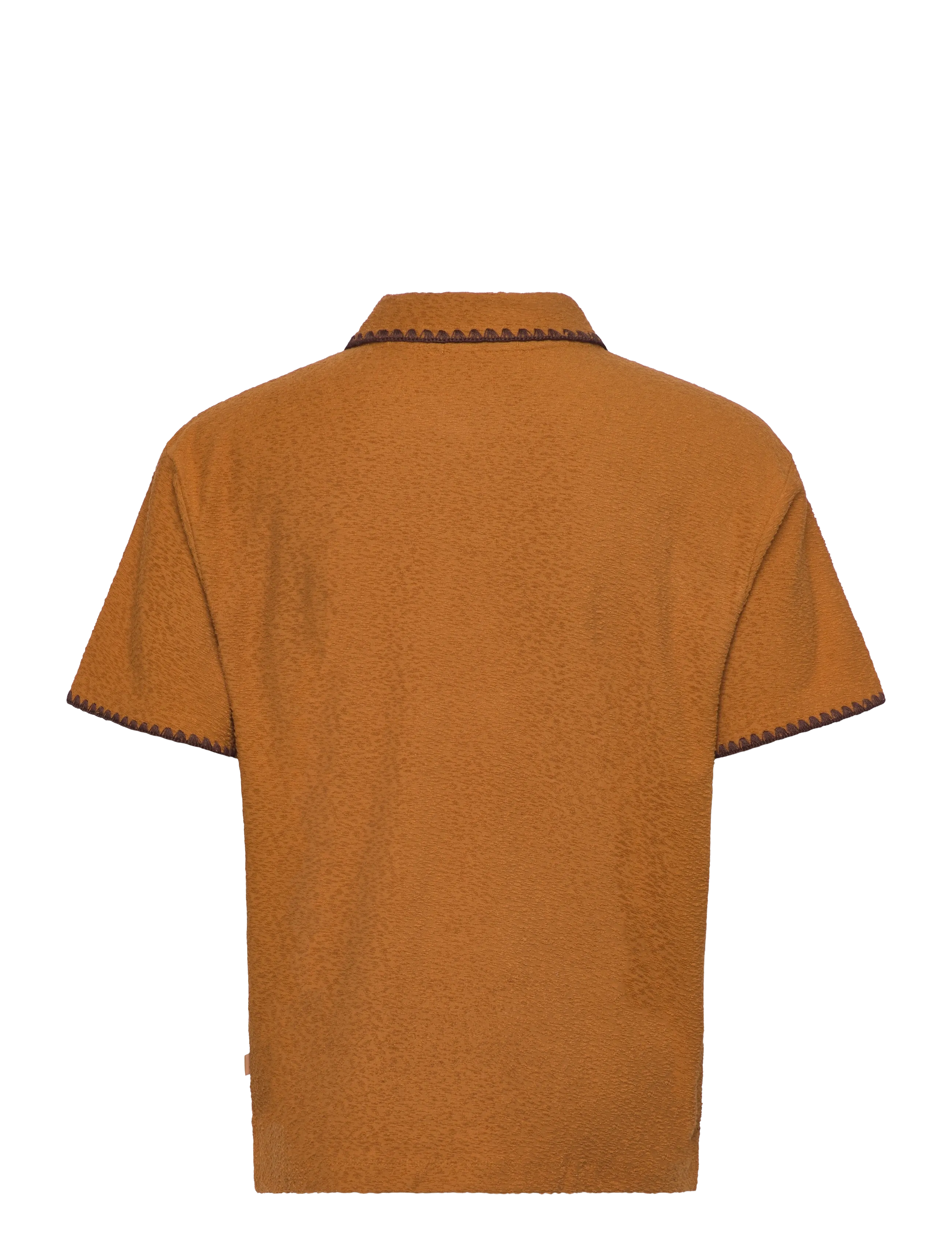 Scotch & Soda - Relaxedfit Jacquard Towelling Polo - kortærmede poloer - cathay spice - 2