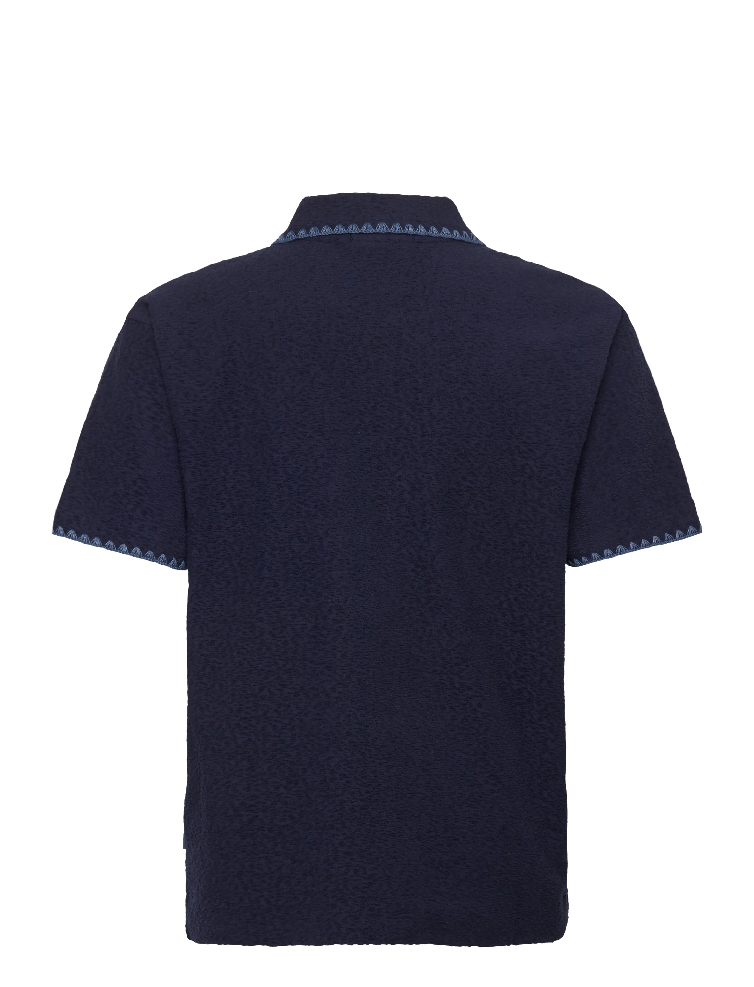 Scotch & Soda - Relaxedfit Jacquard Towelling Polo - kortärmade pikéer - pageant blue - 2