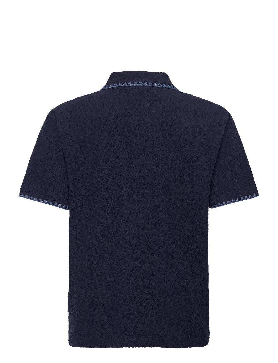 Scotch & Soda - Relaxedfit Jacquard Towelling Polo - kurzärmelig - pageant blue - 2