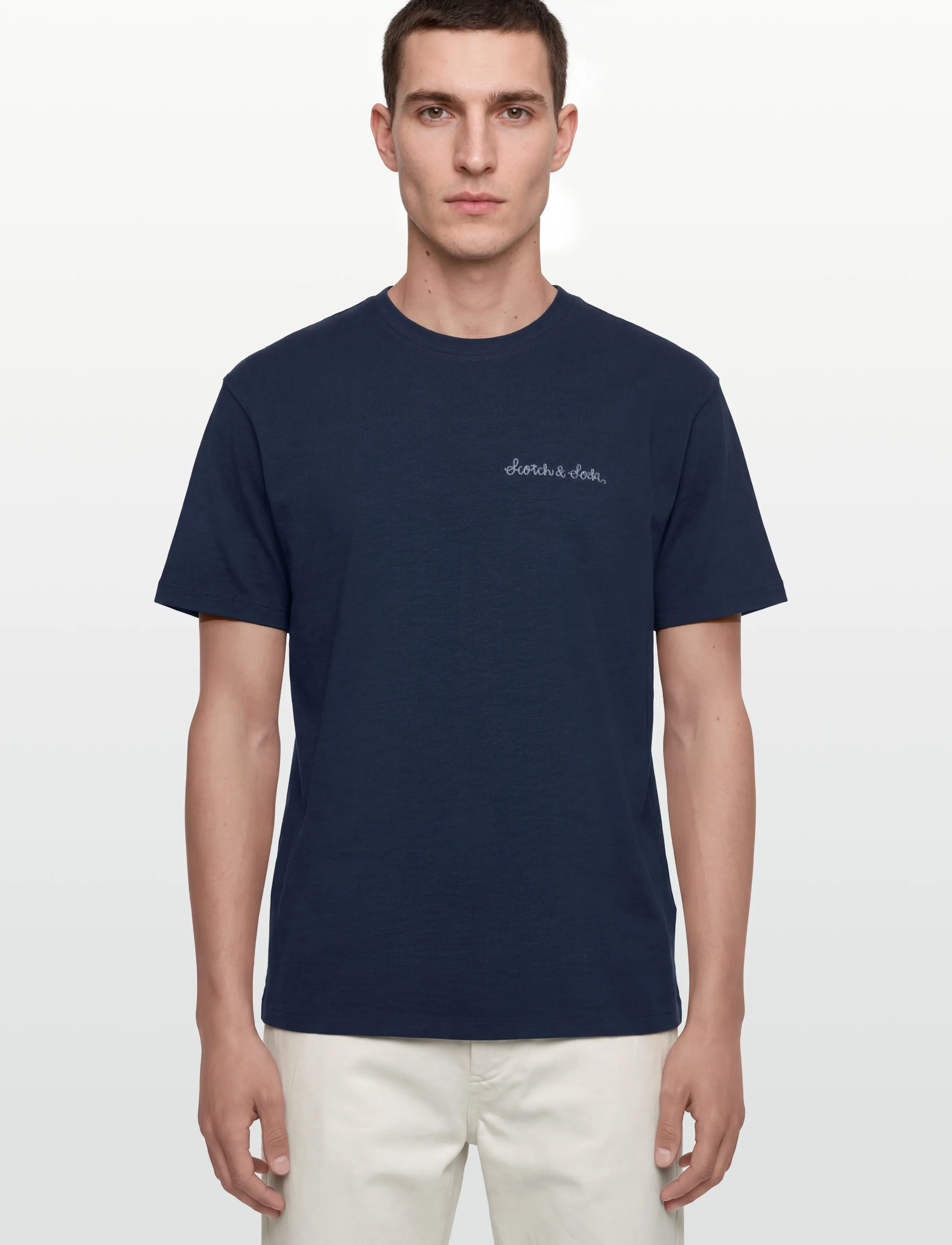 Scotch & Soda - Slubyarn Chest Pocket Artwork Relaxedfit Tshirt - t-shirts à manches courtes - pageant blue - 3