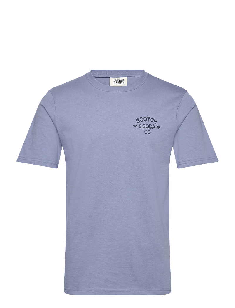 Scotch & Soda - Left Chest Artwork Regularfit Tshirt - kurzärmelig - infinity - 0