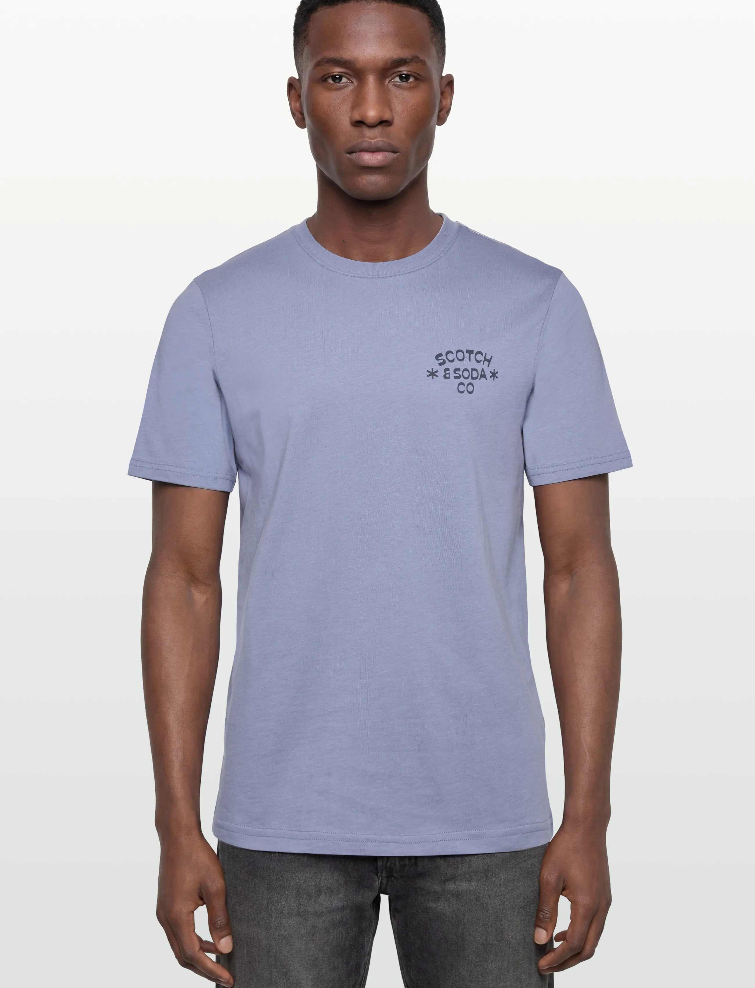 Scotch & Soda - Left Chest Artwork Regularfit Tshirt - kortärmade t-shirts - infinity - 3
