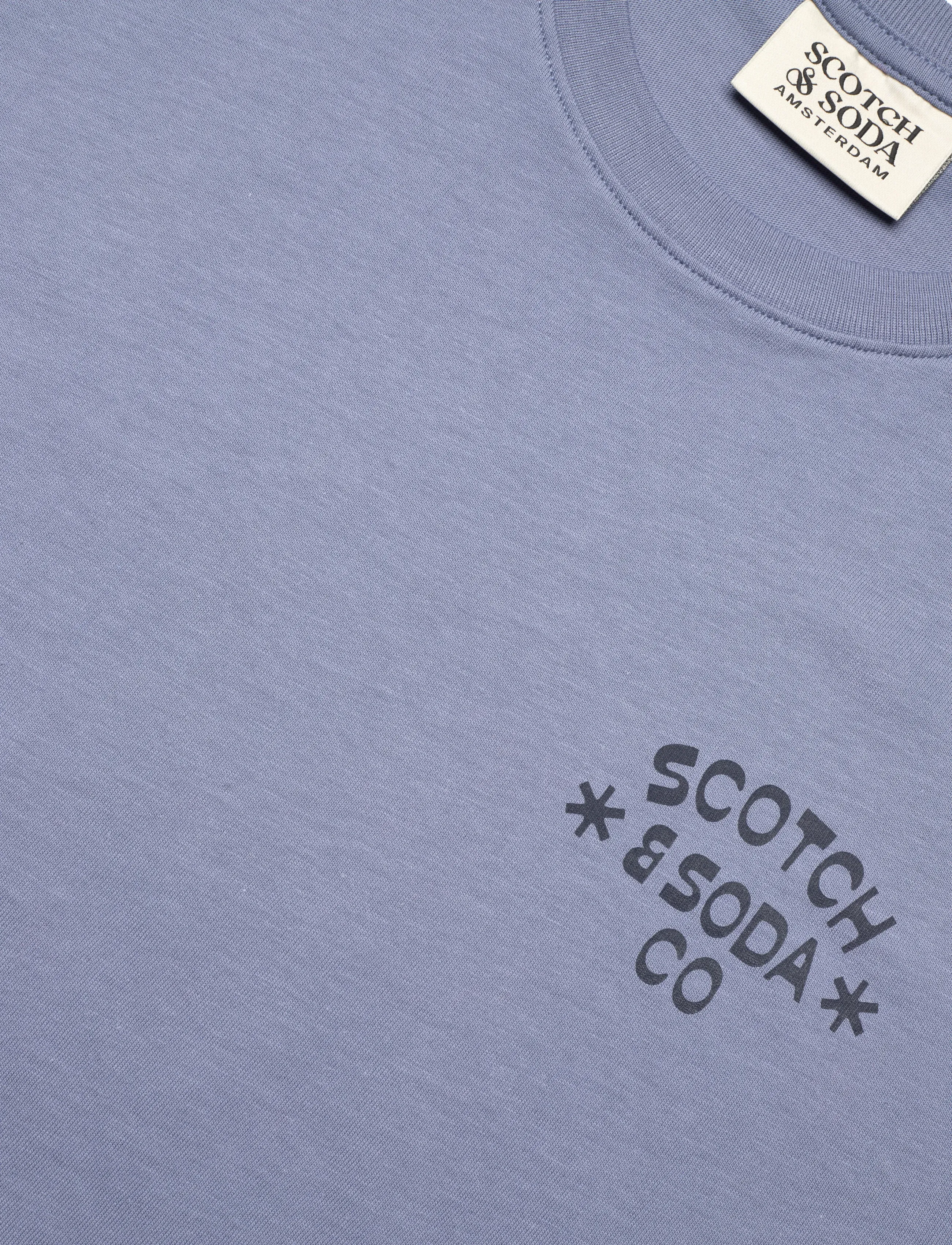 Scotch & Soda - Left Chest Artwork Regularfit Tshirt - kortärmade t-shirts - infinity - 5