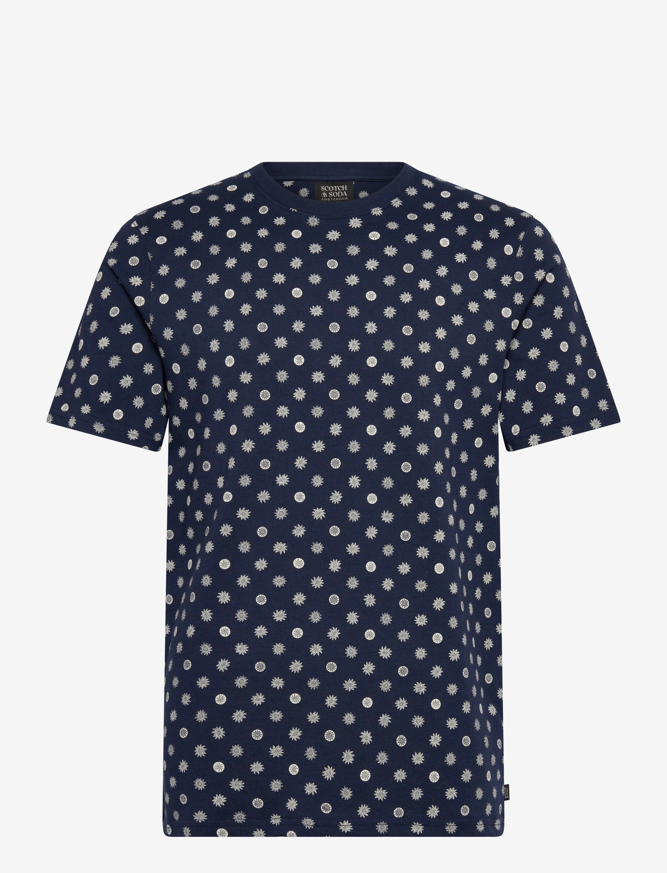 Scotch & Soda - Microprinted Regularfit Tshirt - laveste priser - foulard dress blues - 1