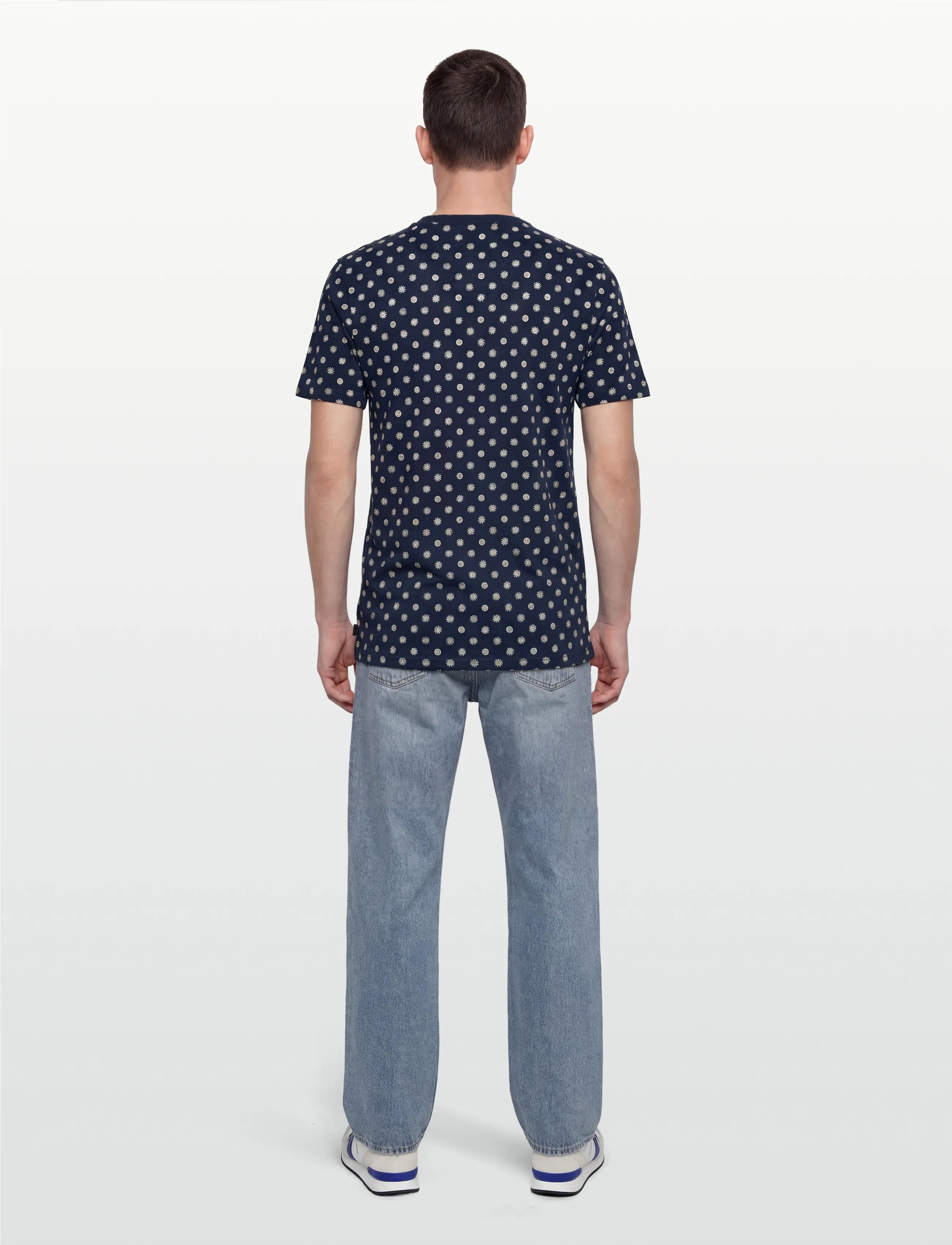 SCOTCH & SODA Microprinted Regularfit Tshirt t-shirts - bas herr – bild 3