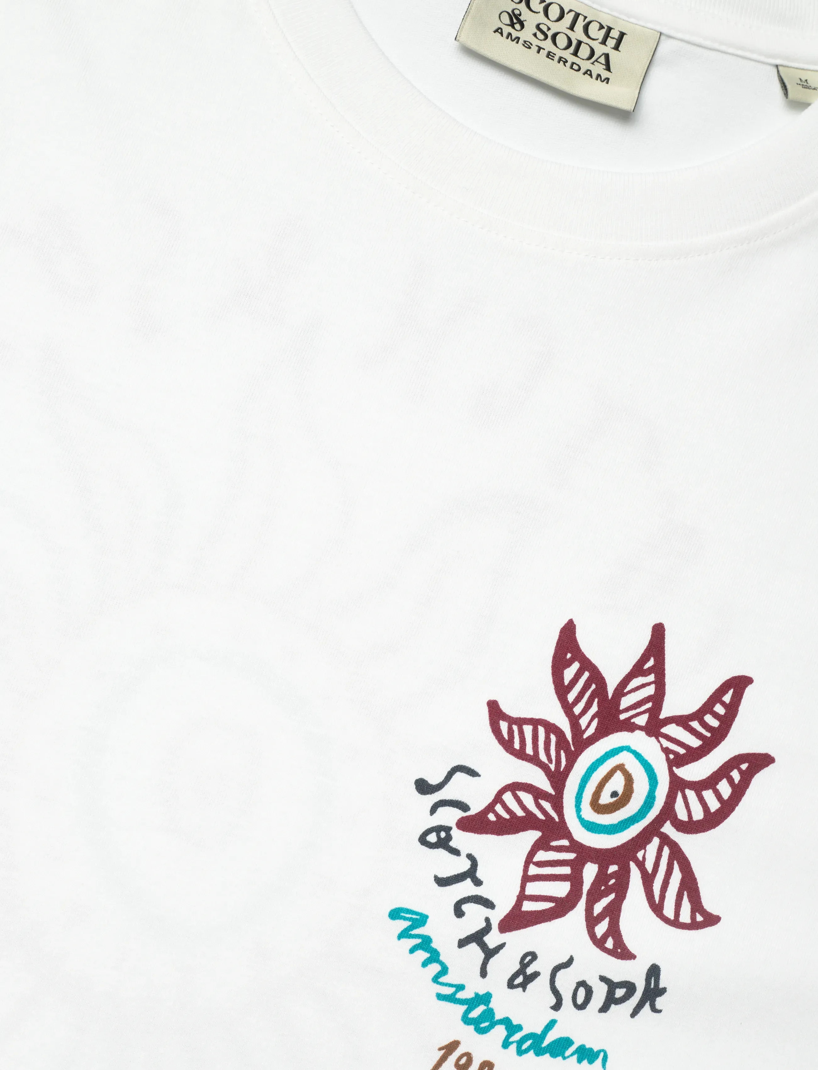 Scotch & Soda - Front And Back Artwork Regularfit Tshirt - lyhythihaiset - bright white - 5
