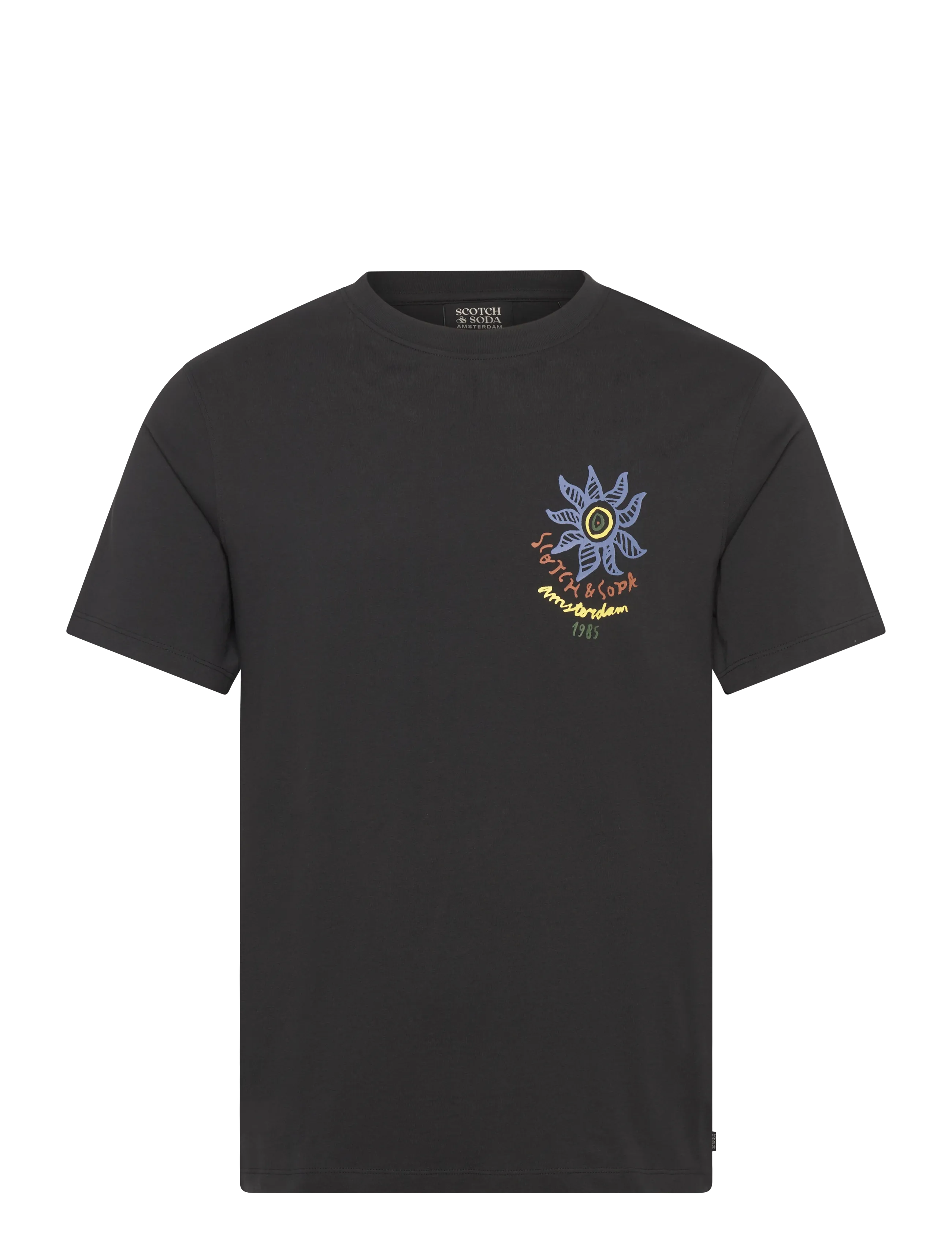 SCOTCH & SODA Front Und Back Artwork Regularfit Tshirt Grau - M - Herren