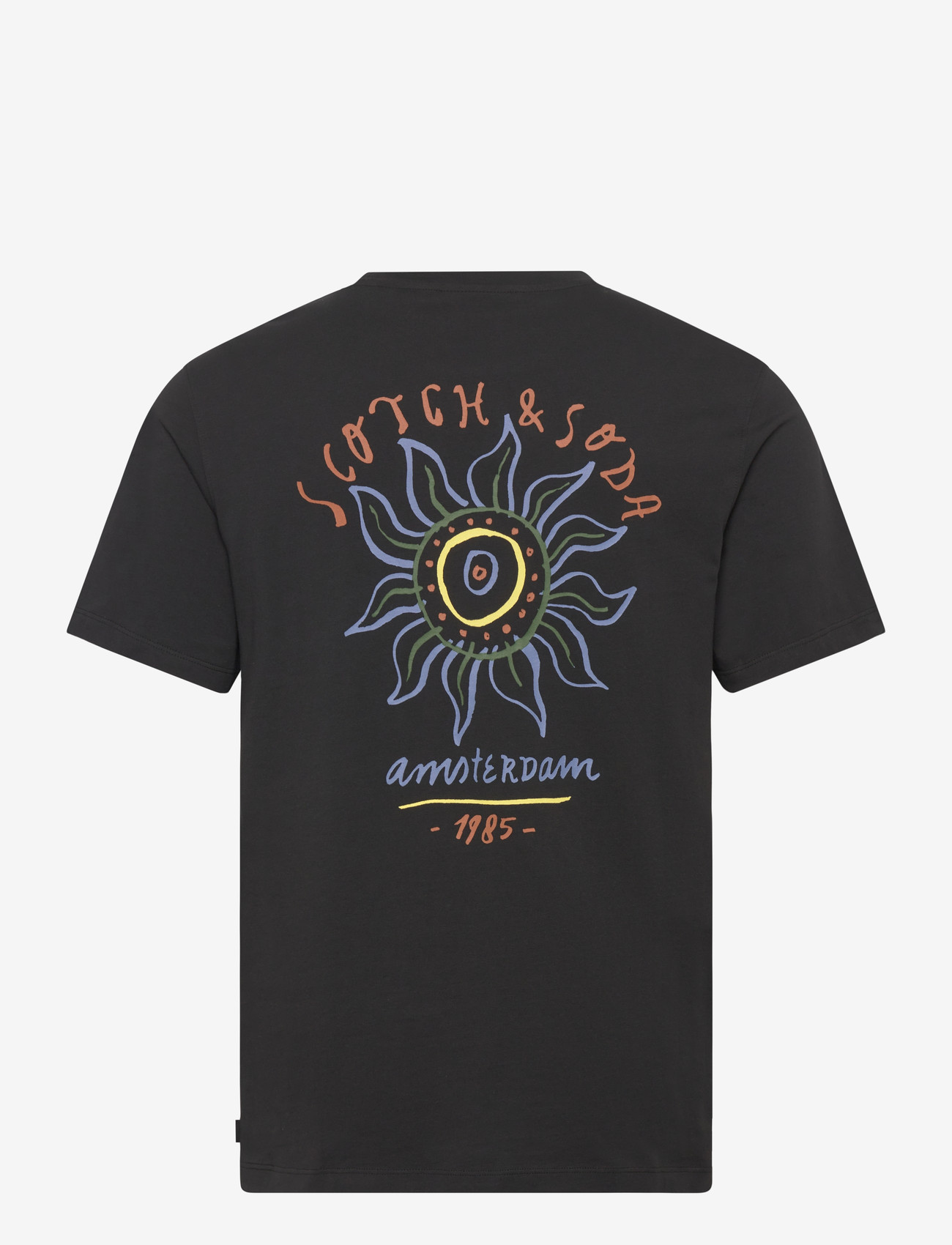 Scotch & Soda - Front And Back Artwork Regularfit Tshirt - short-sleeved t-shirts - meteorite - 2