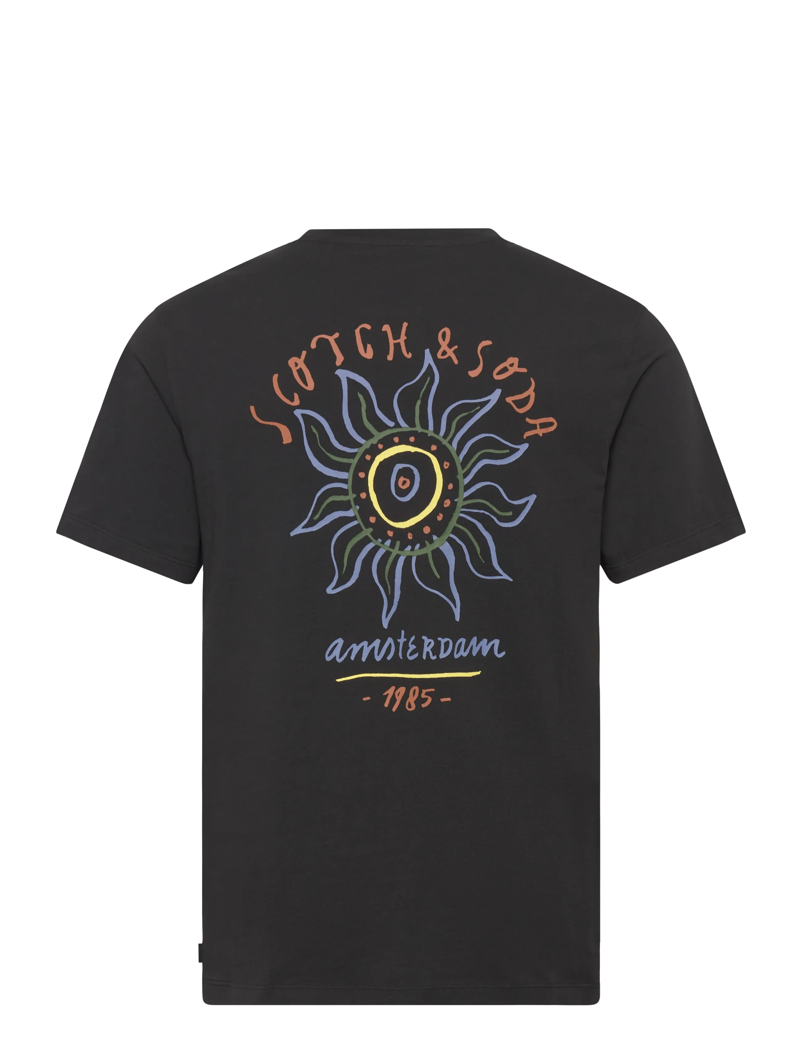 Scotch & Soda - Front And Back Artwork Regularfit Tshirt - kortärmade t-shirts - meteorite - 2