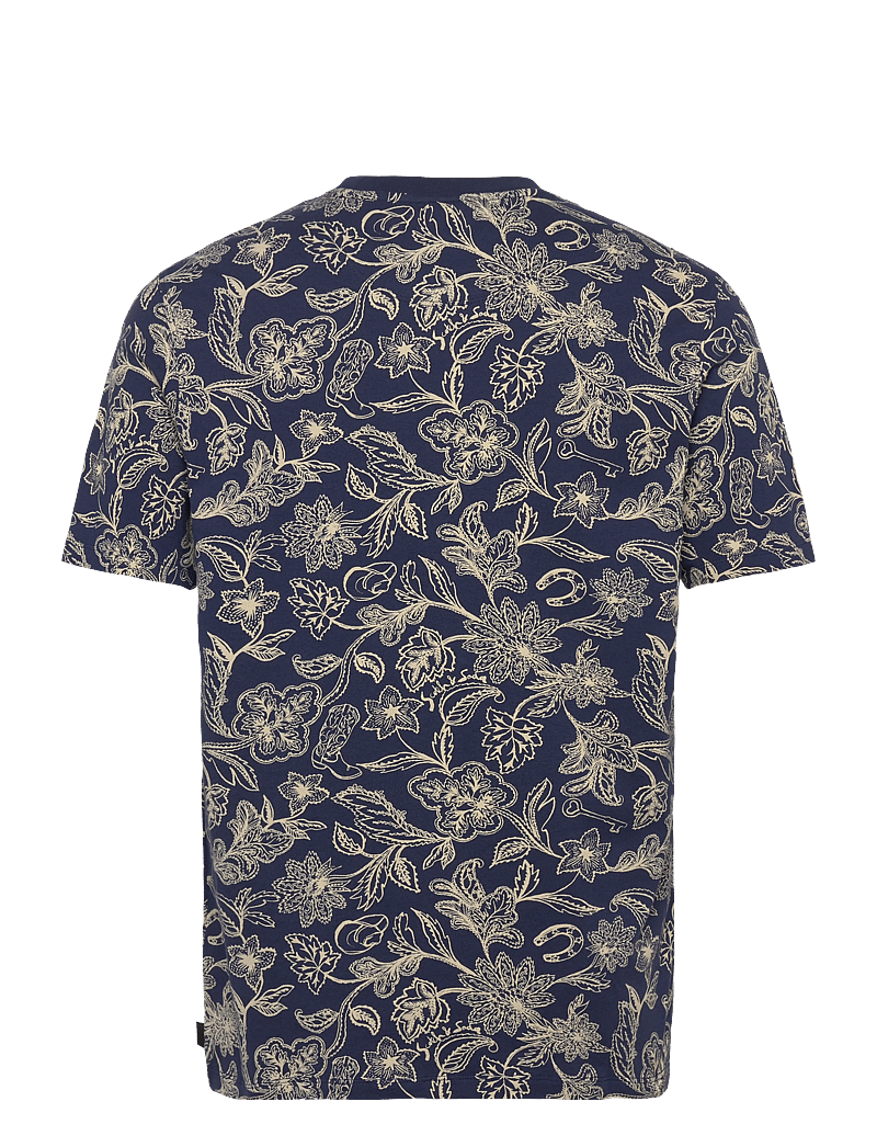 Scotch & Soda - Printed Regularfit Tshirt - kortärmade t-shirts - lucky bandana dress blues - 1