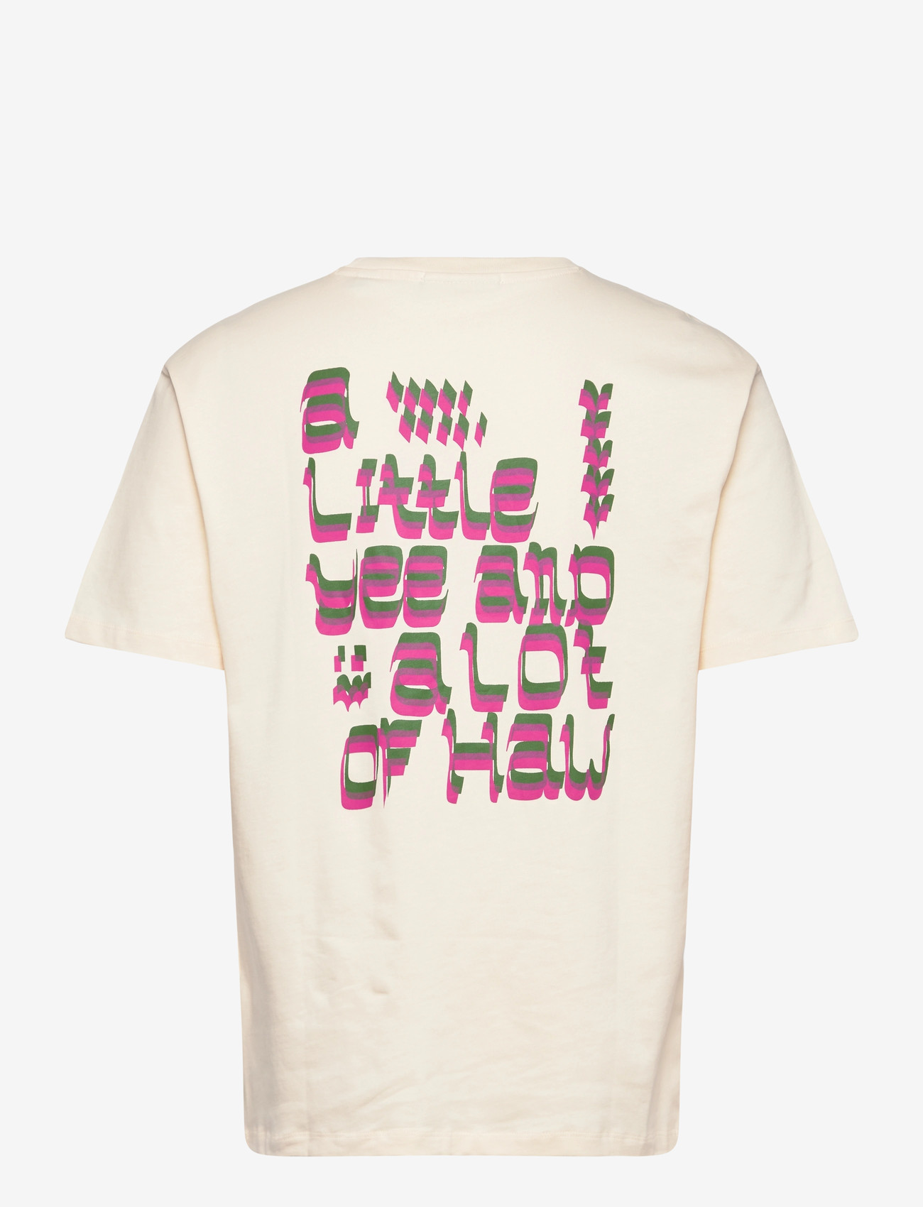 Scotch & Soda - Front And Back Artwork Relaxedfit Tshirt - kortærmede t-shirts - eggnog - 2