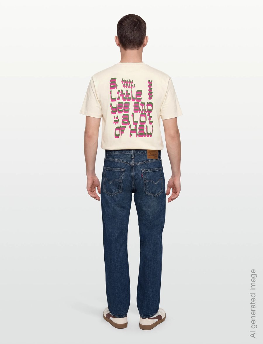 Scotch & Soda - Front And Back Artwork Relaxedfit Tshirt - kurzärmelige t-shirts - eggnog - 4