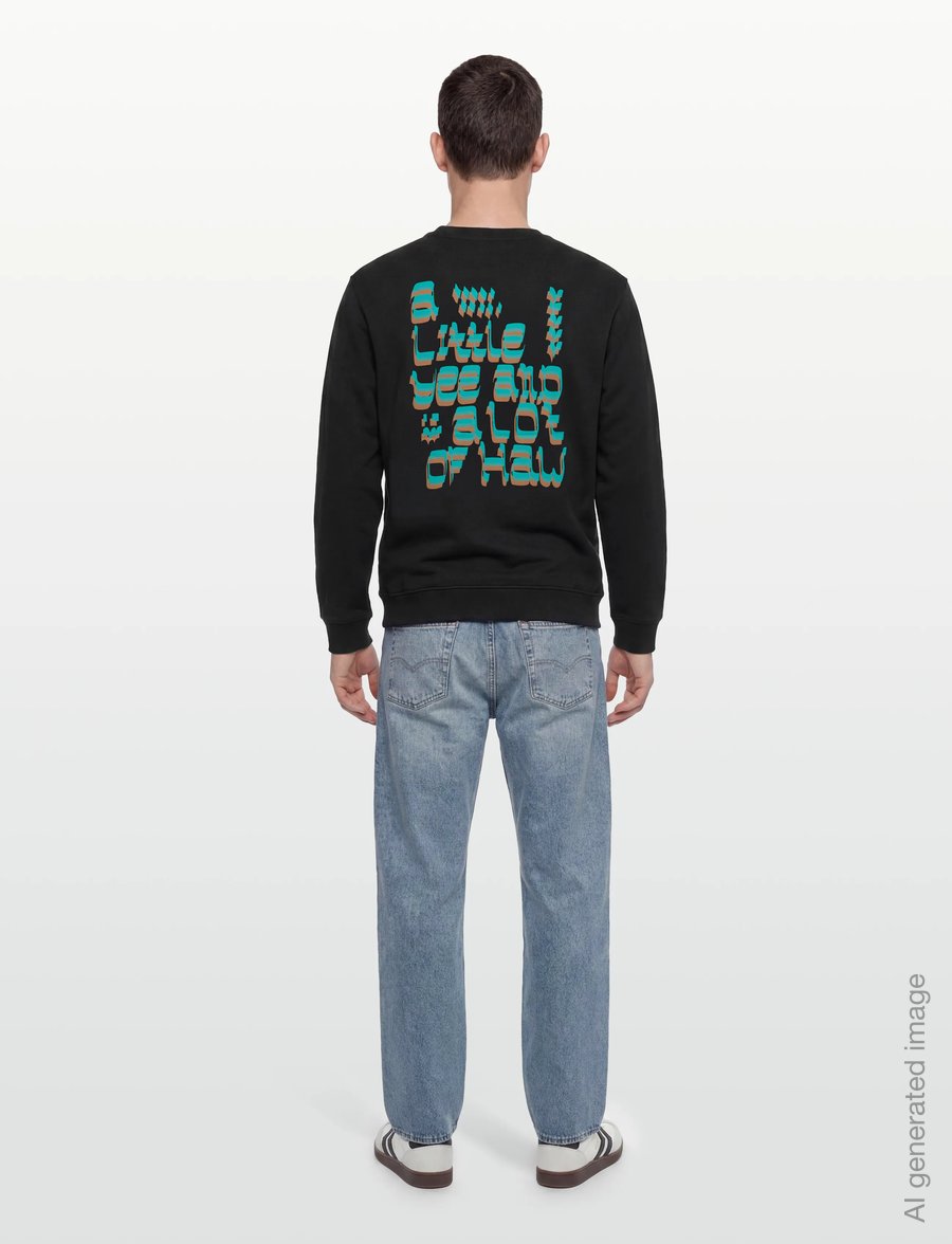 Scotch & Soda - Front And Back Artwork Regularfit Sweatshirt - sweatshirts - meteorite - 4