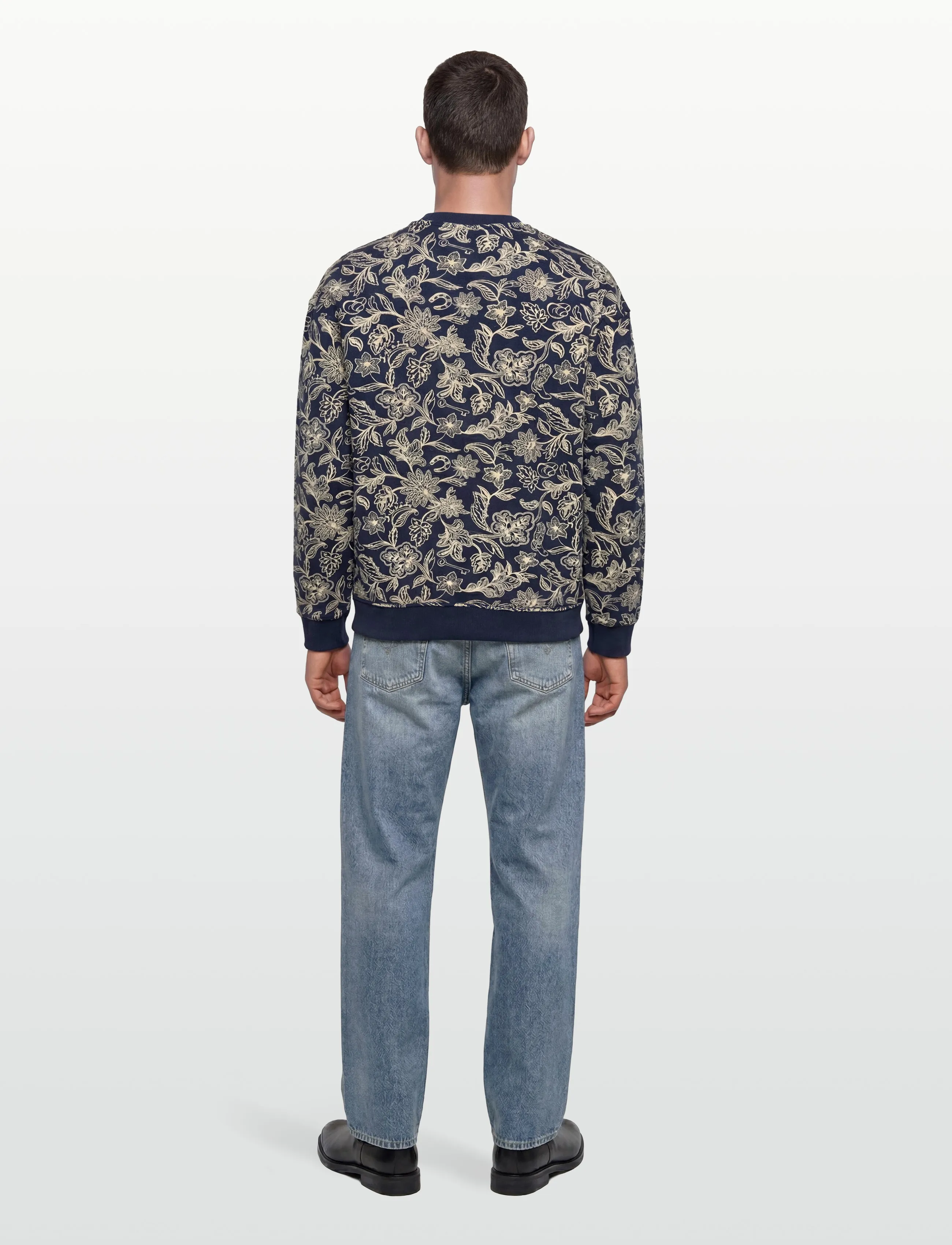 Scotch & Soda - Printed Relaxedfit Sweatshirt - sweatshirts - lucky bandana dress blues - 4