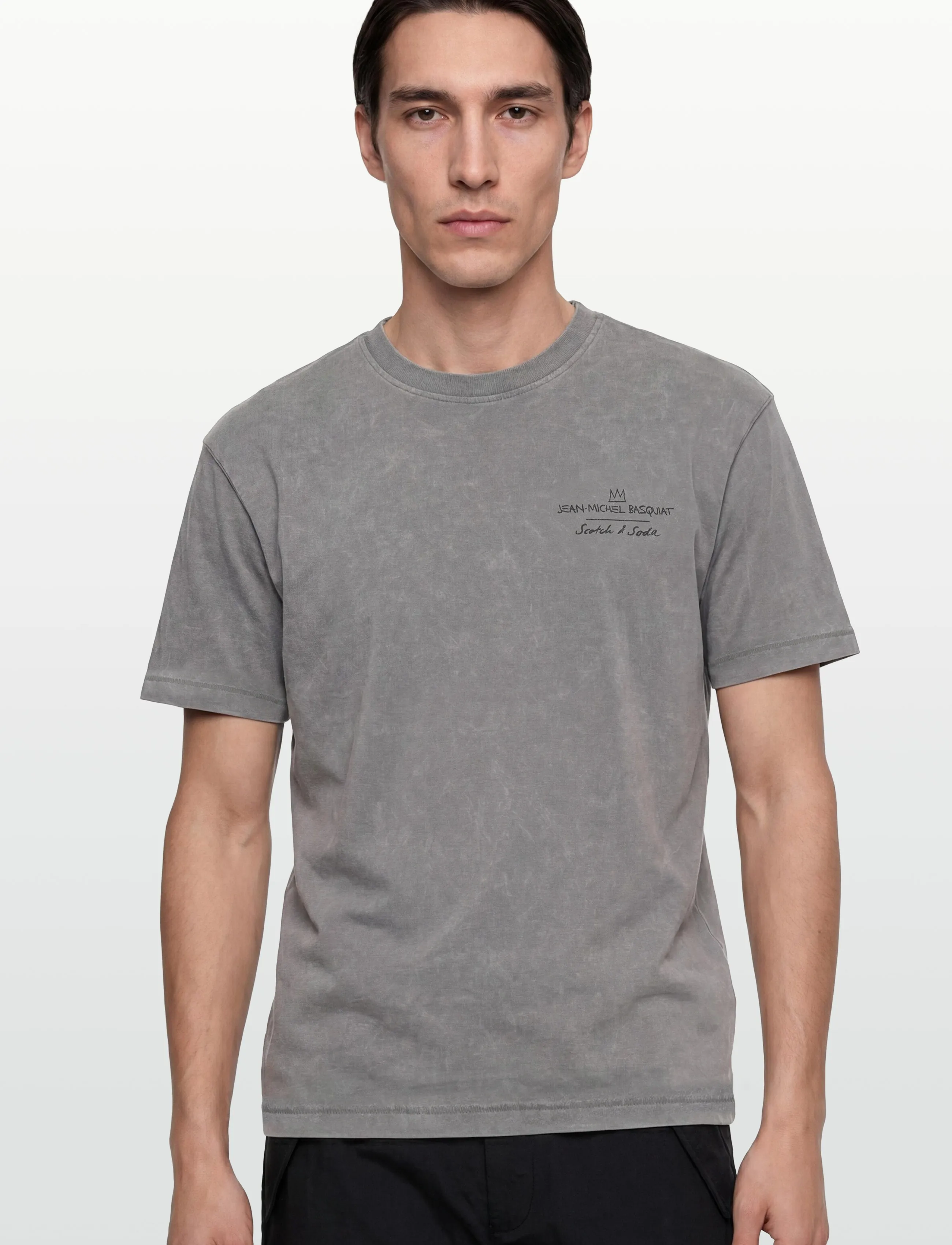 SCOTCH & SODA Basquiat Front And Back Artwork Relaxedfit Tshirt t-shirts med tryck herr – bild 2