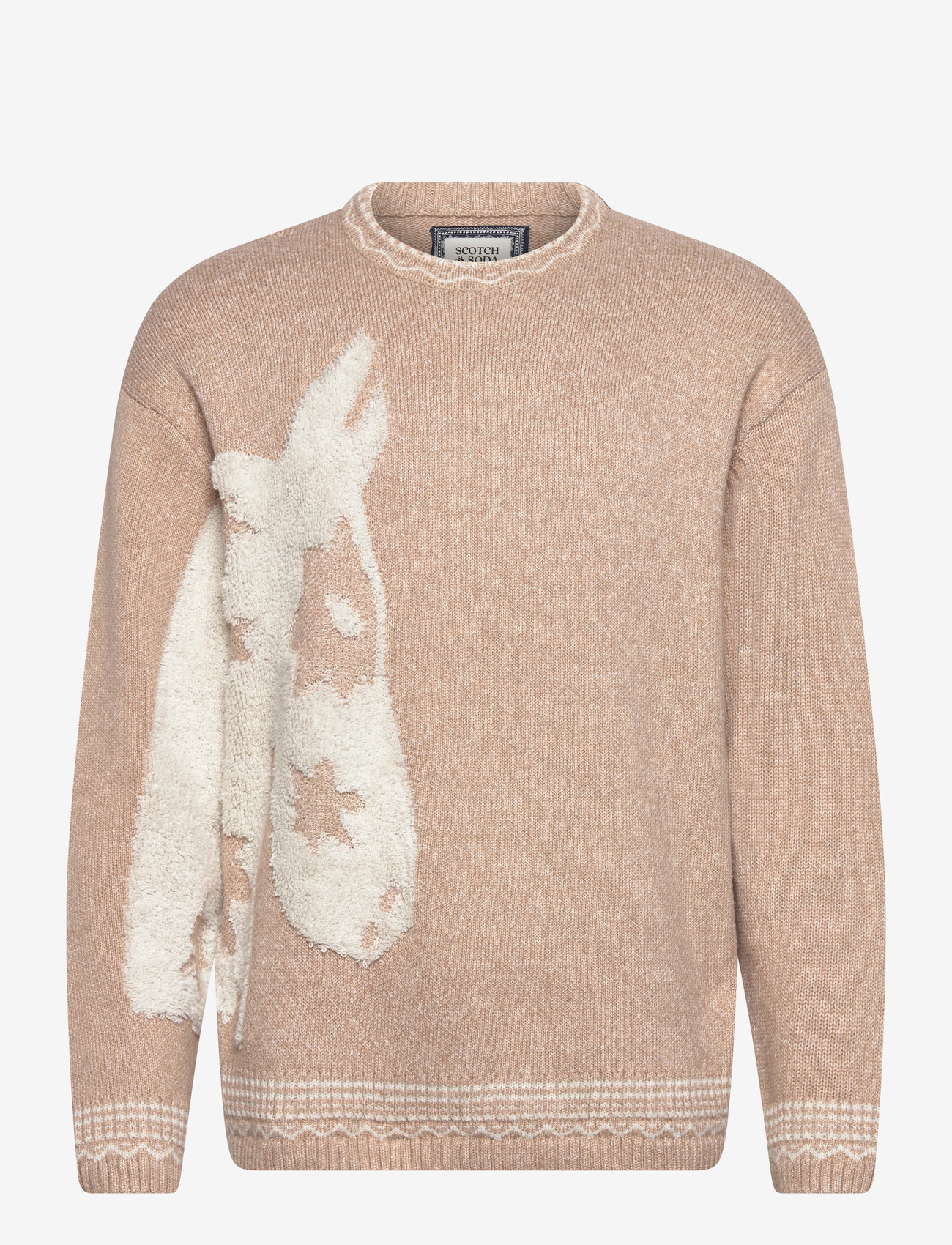 Scotch & Soda - Loosefit Jacquard Pullover - rundhalsad - amphora - 1