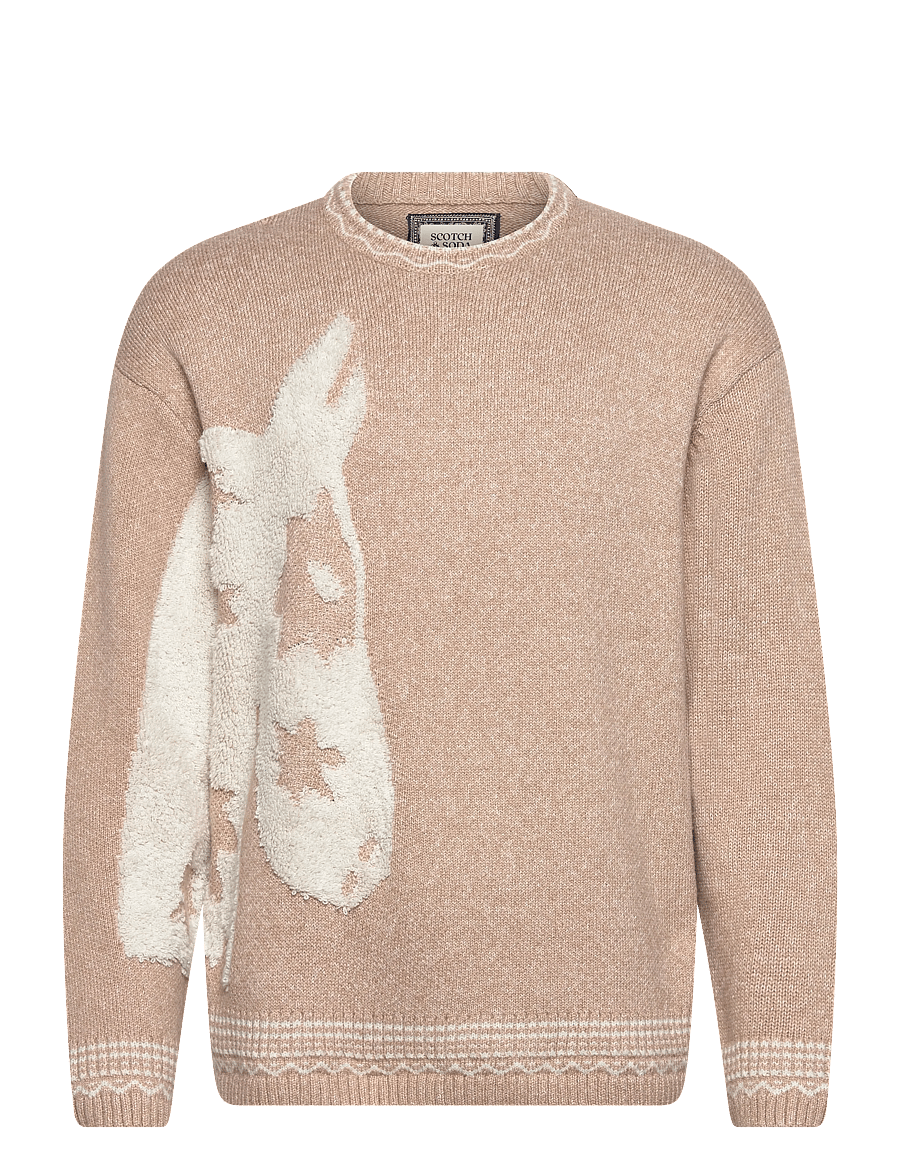 Scotch & Soda - Loosefit Jacquard Pullover - rundhals - amphora - 1