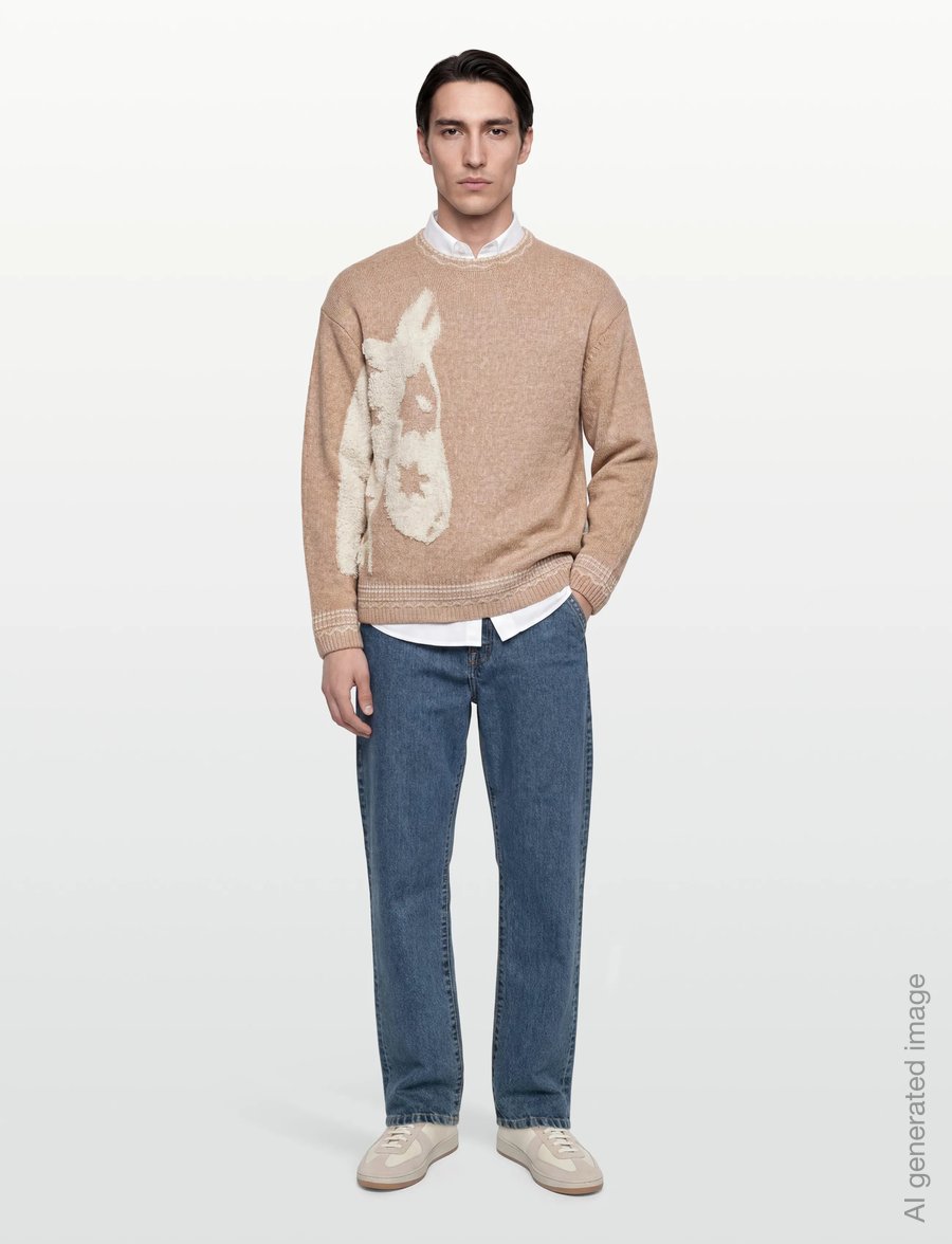 Scotch & Soda - Loosefit Jacquard Pullover - rundhals - amphora - 0