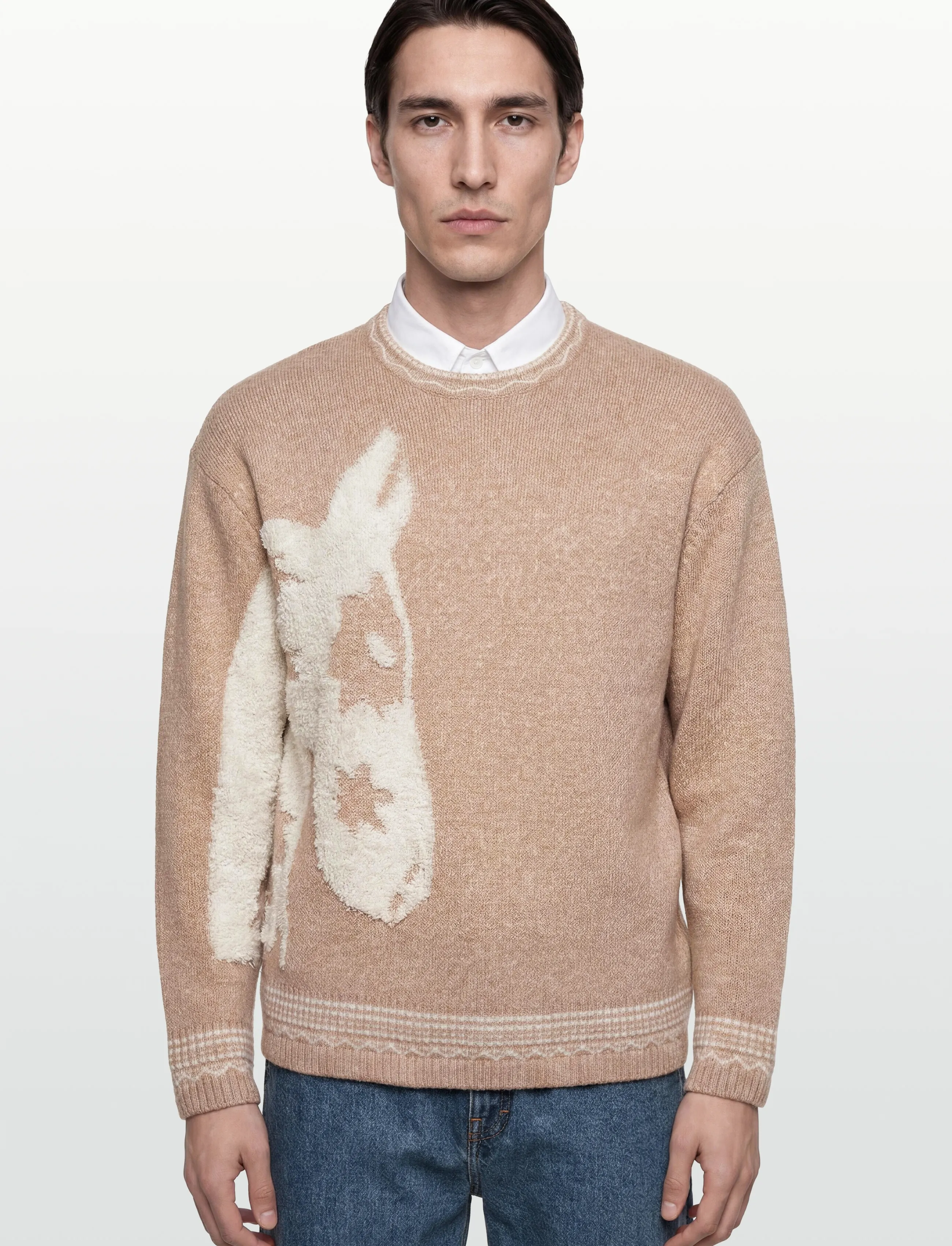 Scotch & Soda - Loosefit Jacquard Pullover - strik med rund hals - amphora - 3