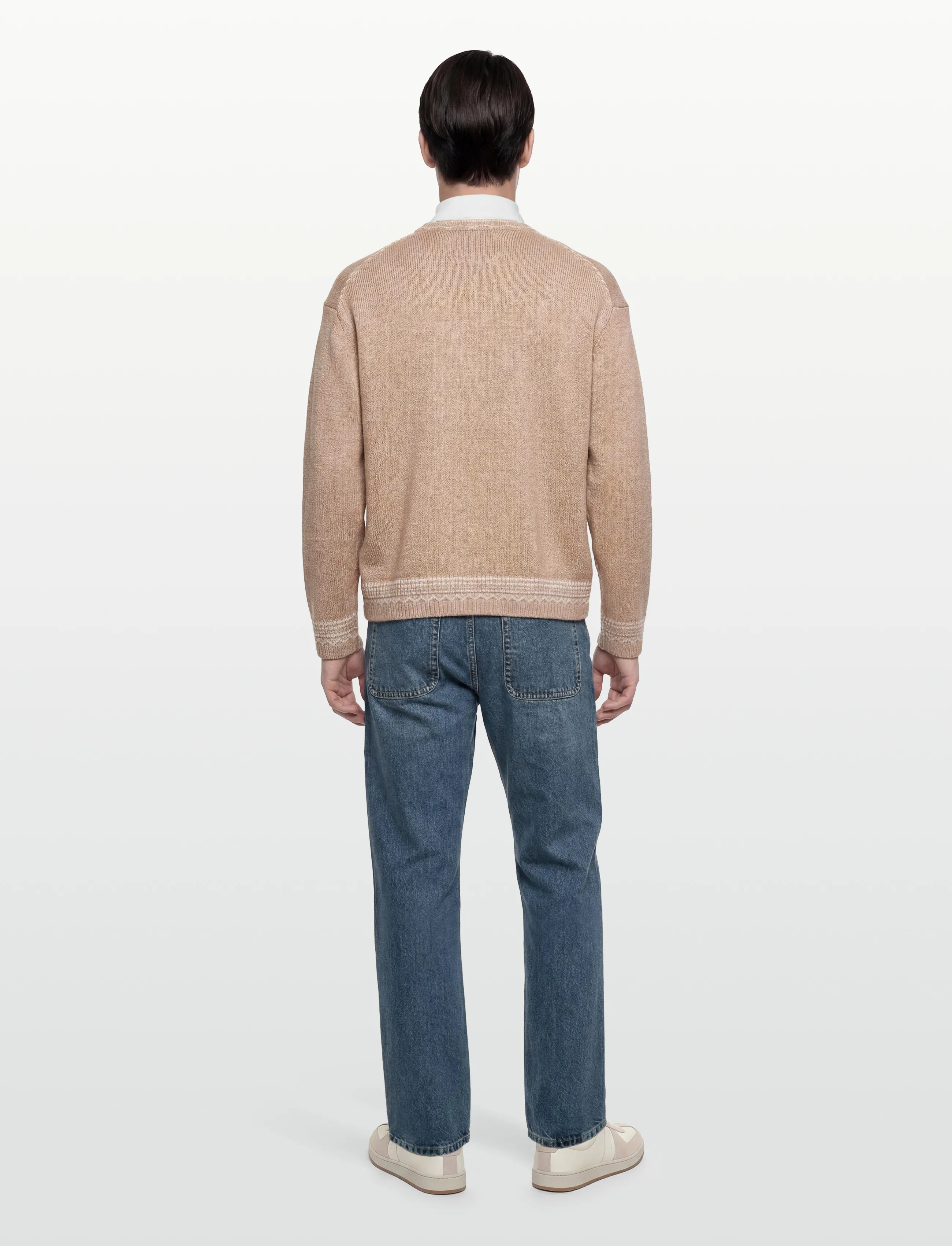 SCOTCH & SODA Loosefit Jacquard Pullover stickade tröjor herr – bild 3