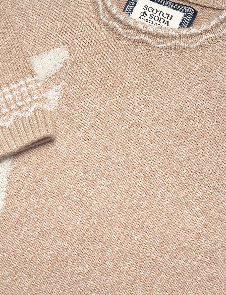 Scotch & Soda - Loosefit Jacquard Pullover - rundhals - amphora - 5