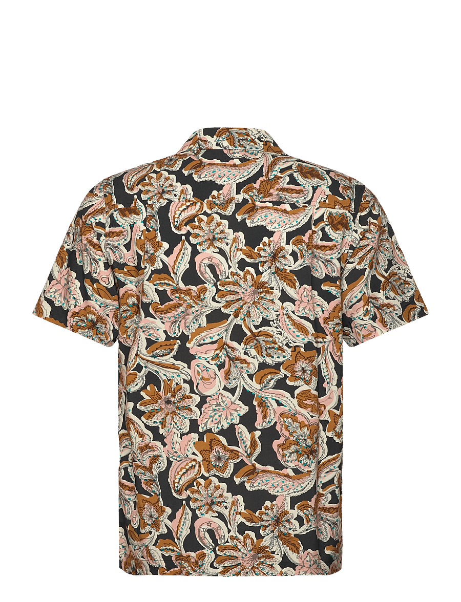Scotch & Soda - Printed Viscose Regularfit Shortsleeved Shirt - mønstrede skjorter - lucky bandana multi - 2