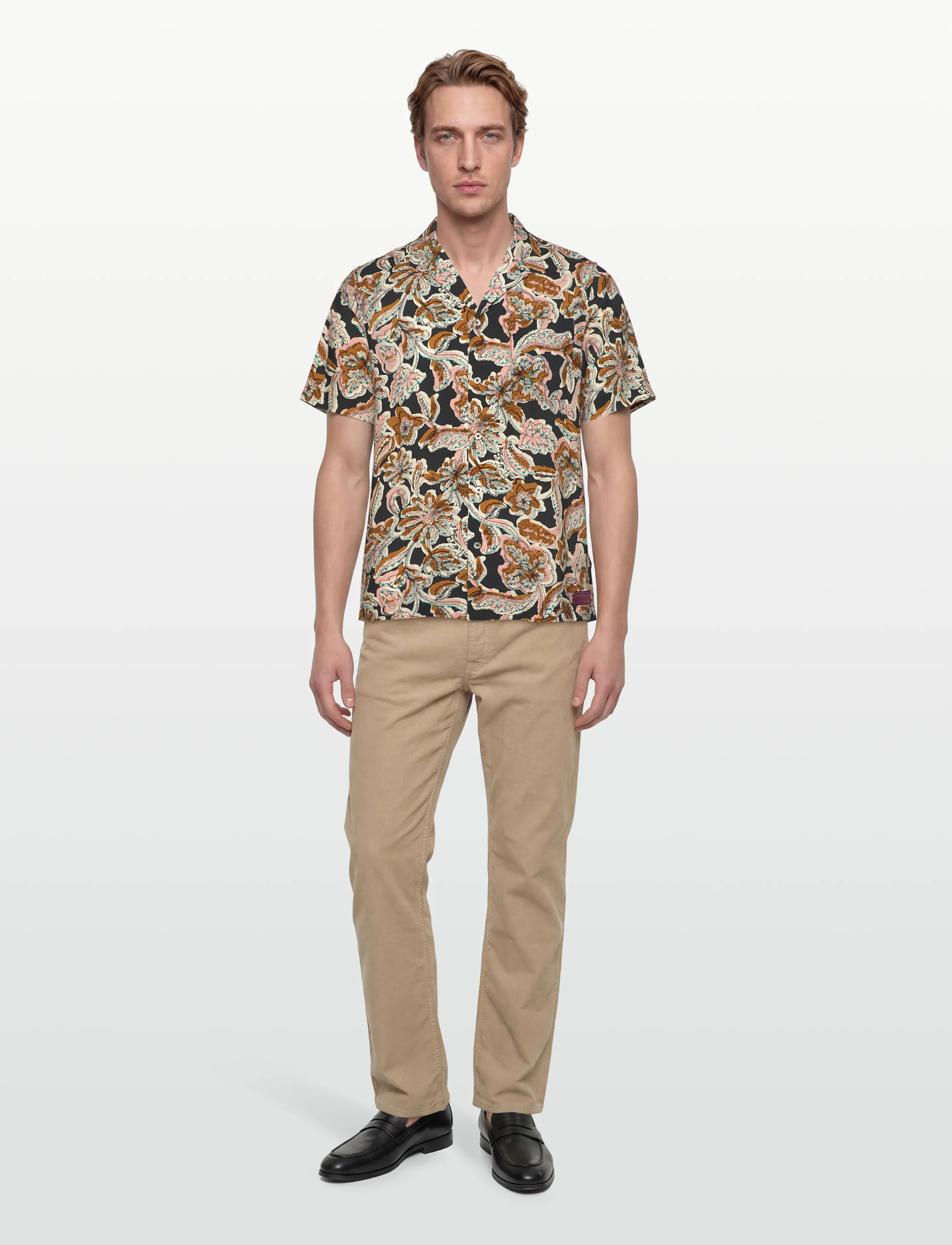 Scotch & Soda Printed Viscose Regularfit Shortsleeved Shirt - Scotch & Soda - LUCKY BANDANA MULTI / multi