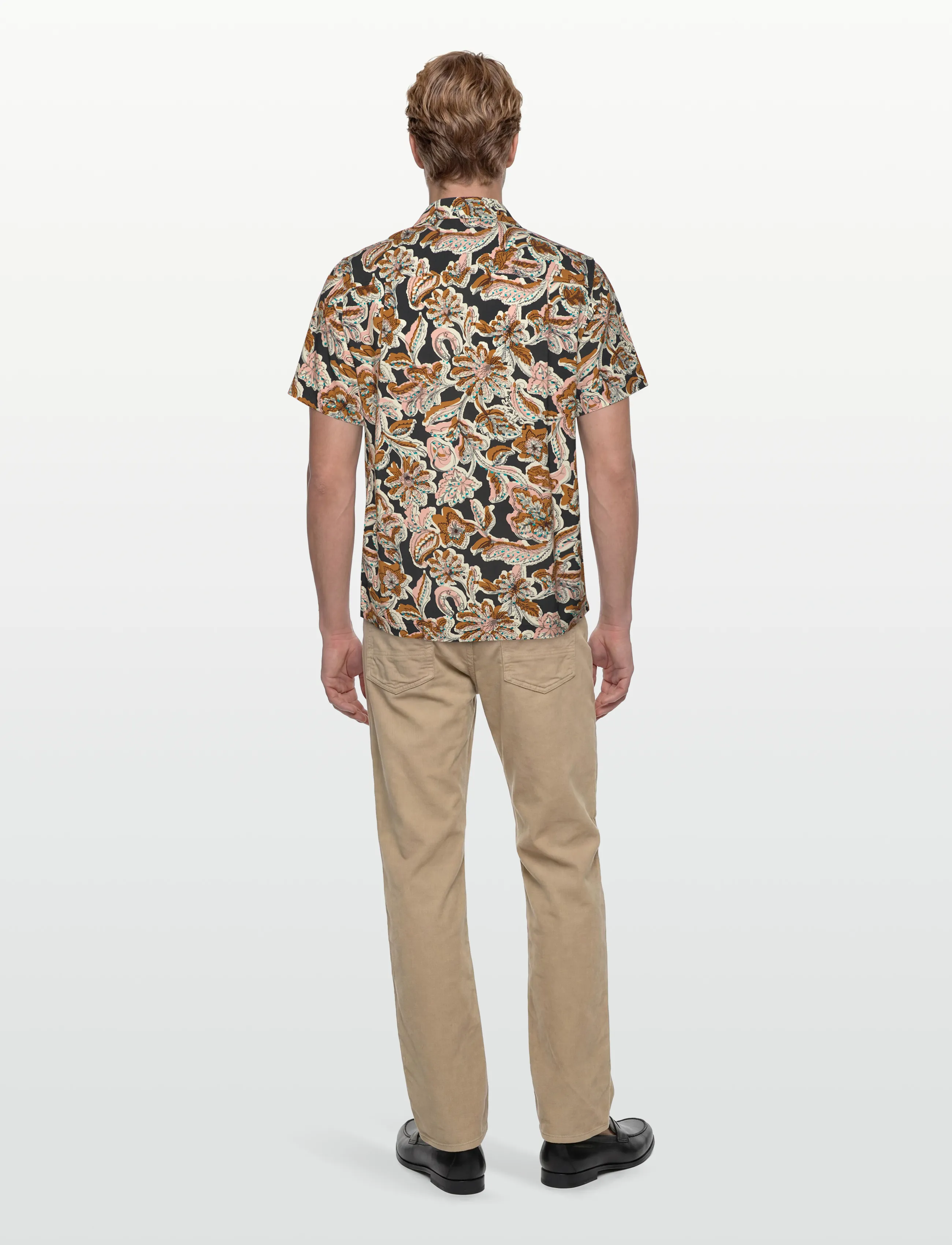 Scotch & Soda - Printed Viscose Regularfit Shortsleeved Shirt - mønstrede skjorter - lucky bandana multi - 4