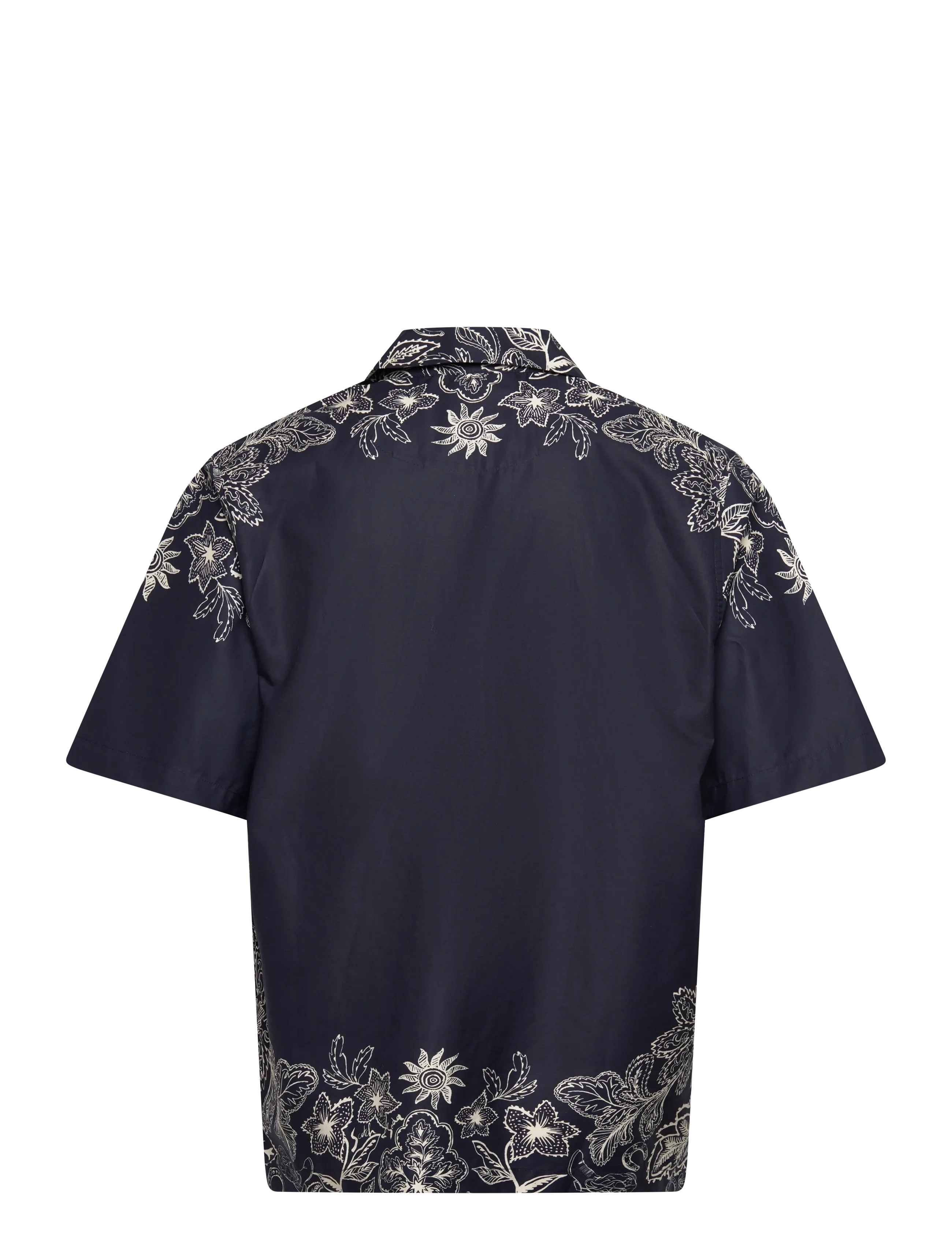 Scotch & Soda - Printed Lyocell Relaxedfit Shortsleeved Shirt - kuviolliset paidat - horse bandana dress blues - 2