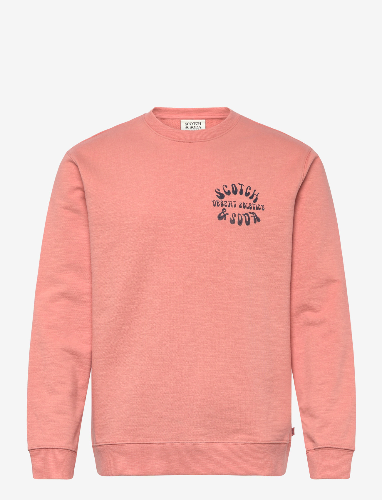 Scotch & Soda - Left Chest Logo Regularfit Sweatshirt - sweatshirts - canyon clay - 0