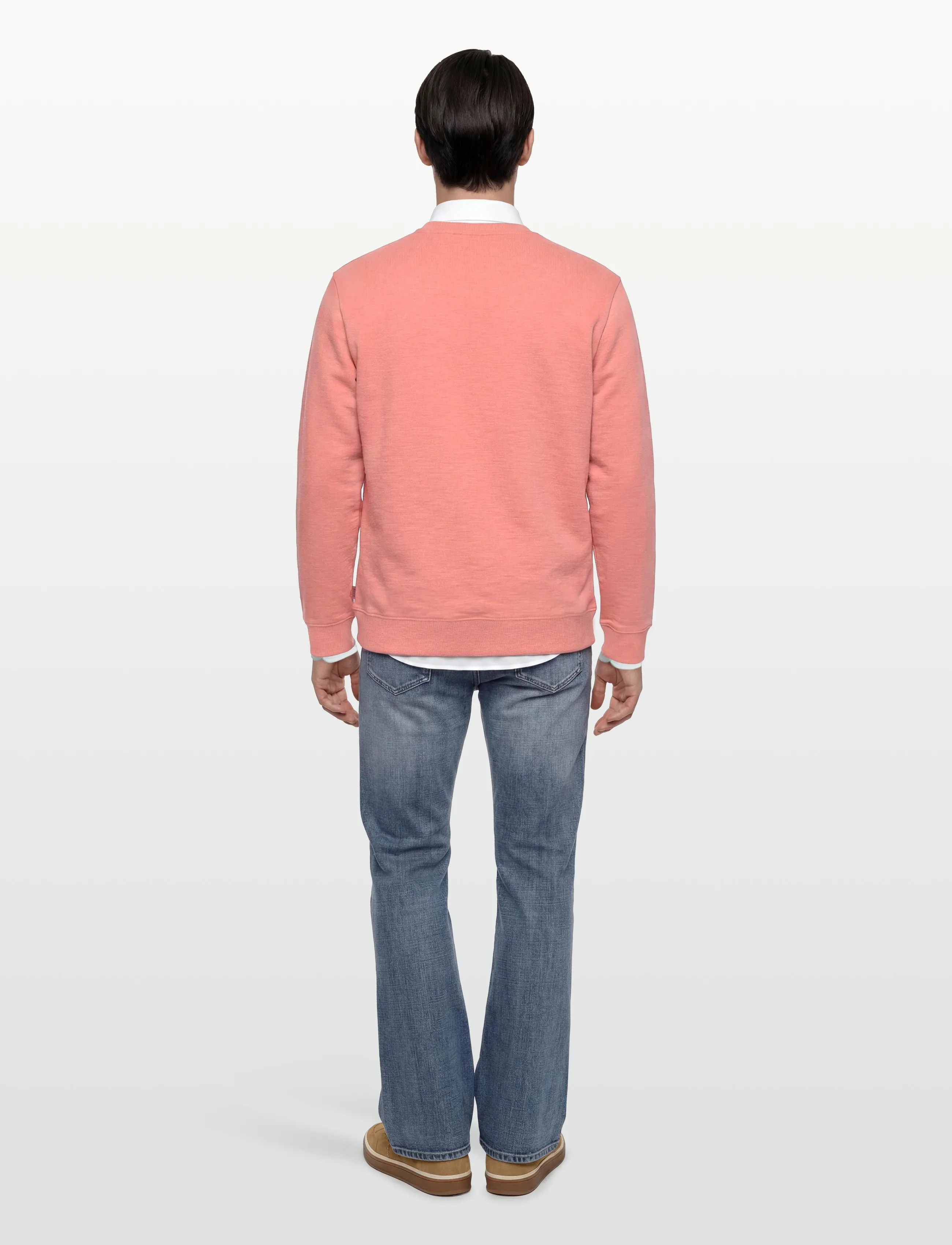 Scotch & Soda - Left Chest Logo Regularfit Sweatshirt - sweatshirts - canyon clay - 4