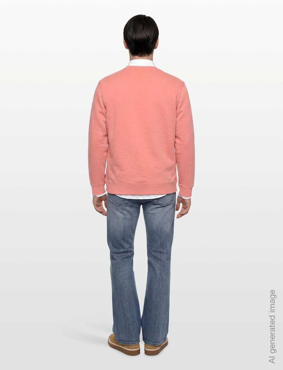 Scotch & Soda - Left Chest Logo Regularfit Sweatshirt - hettupeysur - canyon clay - 4