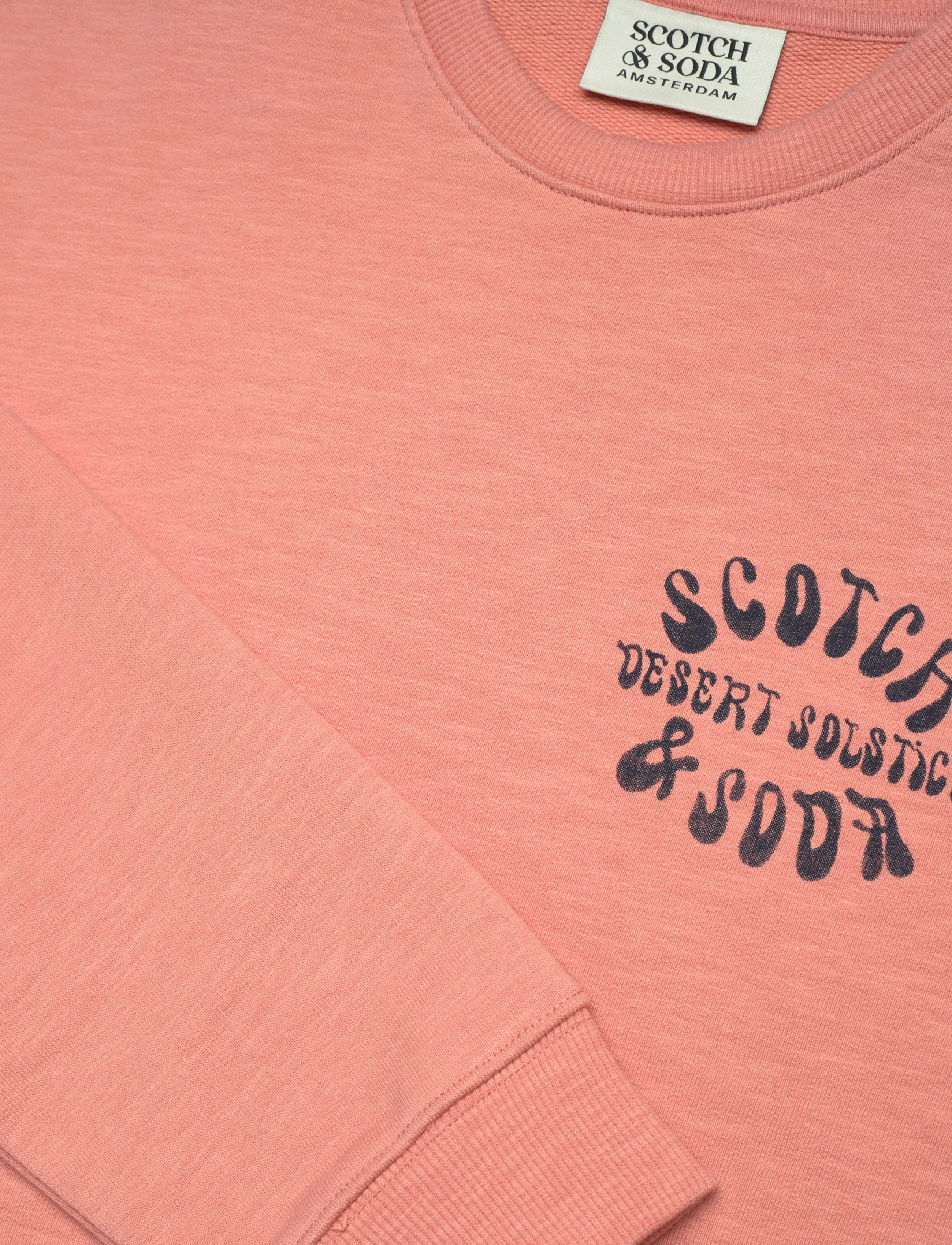 Scotch & Soda - Left Chest Logo Regularfit Sweatshirt - sweatshirts - canyon clay - 5