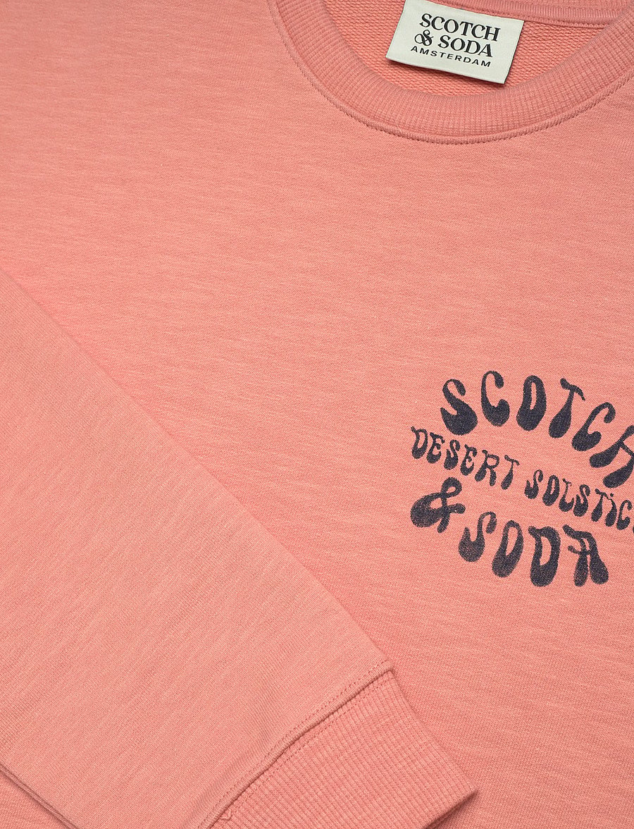 Scotch & Soda - Left Chest Logo Regularfit Sweatshirt - hettupeysur - canyon clay - 5