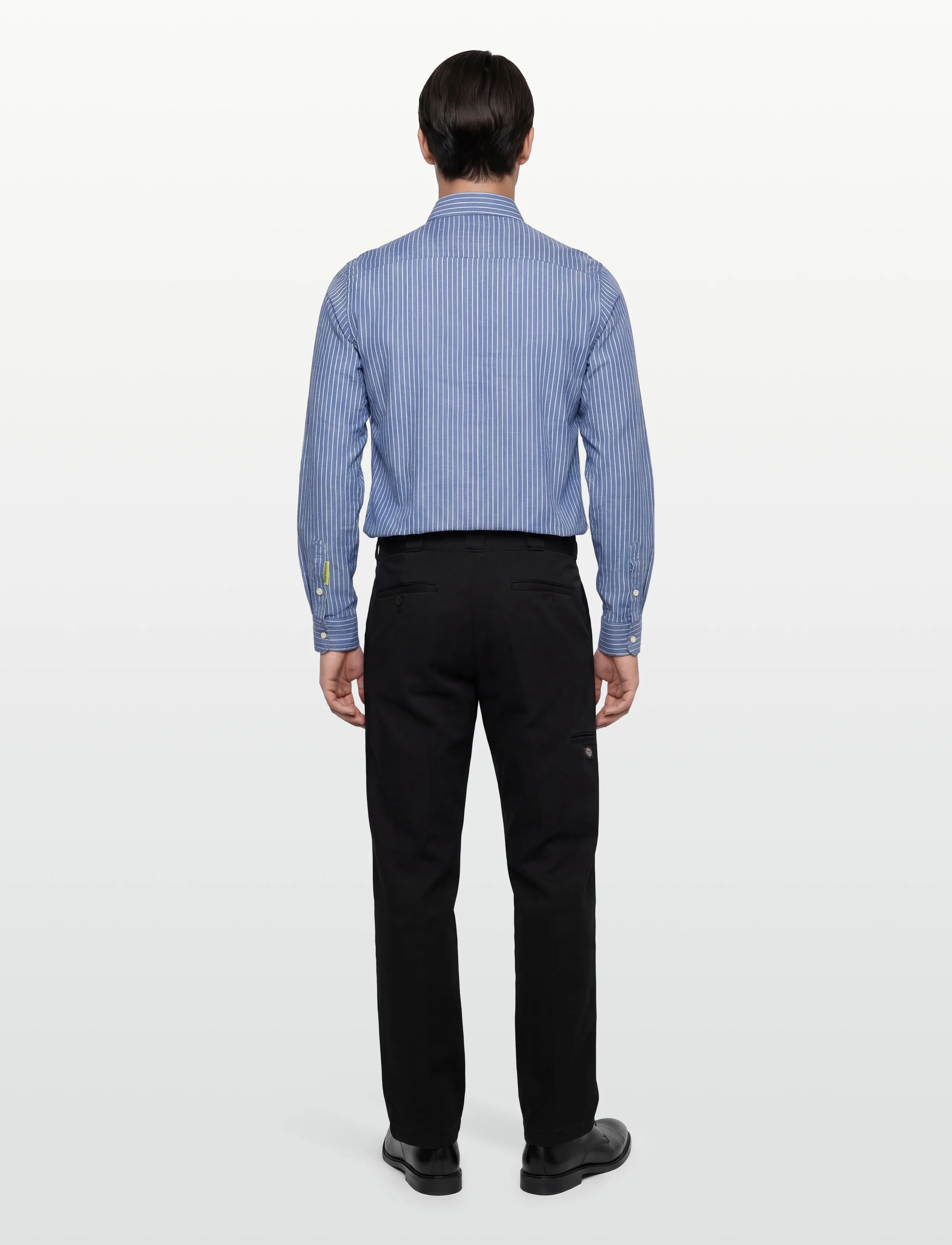 Scotch & Soda - Linen Striped Regularfit Shirt - stribede skjorter - infinity white stripe - 5