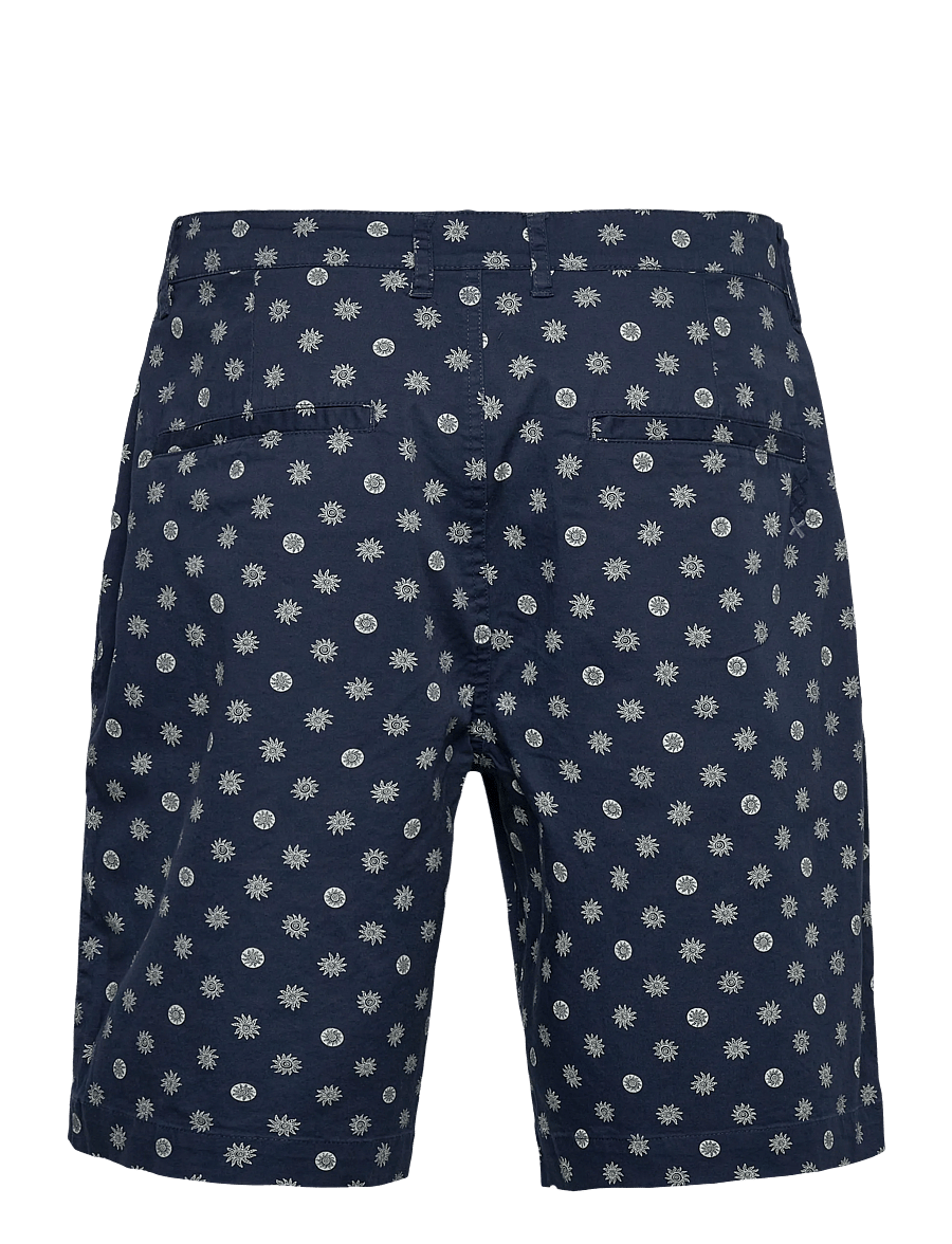 Scotch & Soda - Stuart Printed Stretch Cotton Chino Shorts - freizeitshorts - foulard dress blues - 2