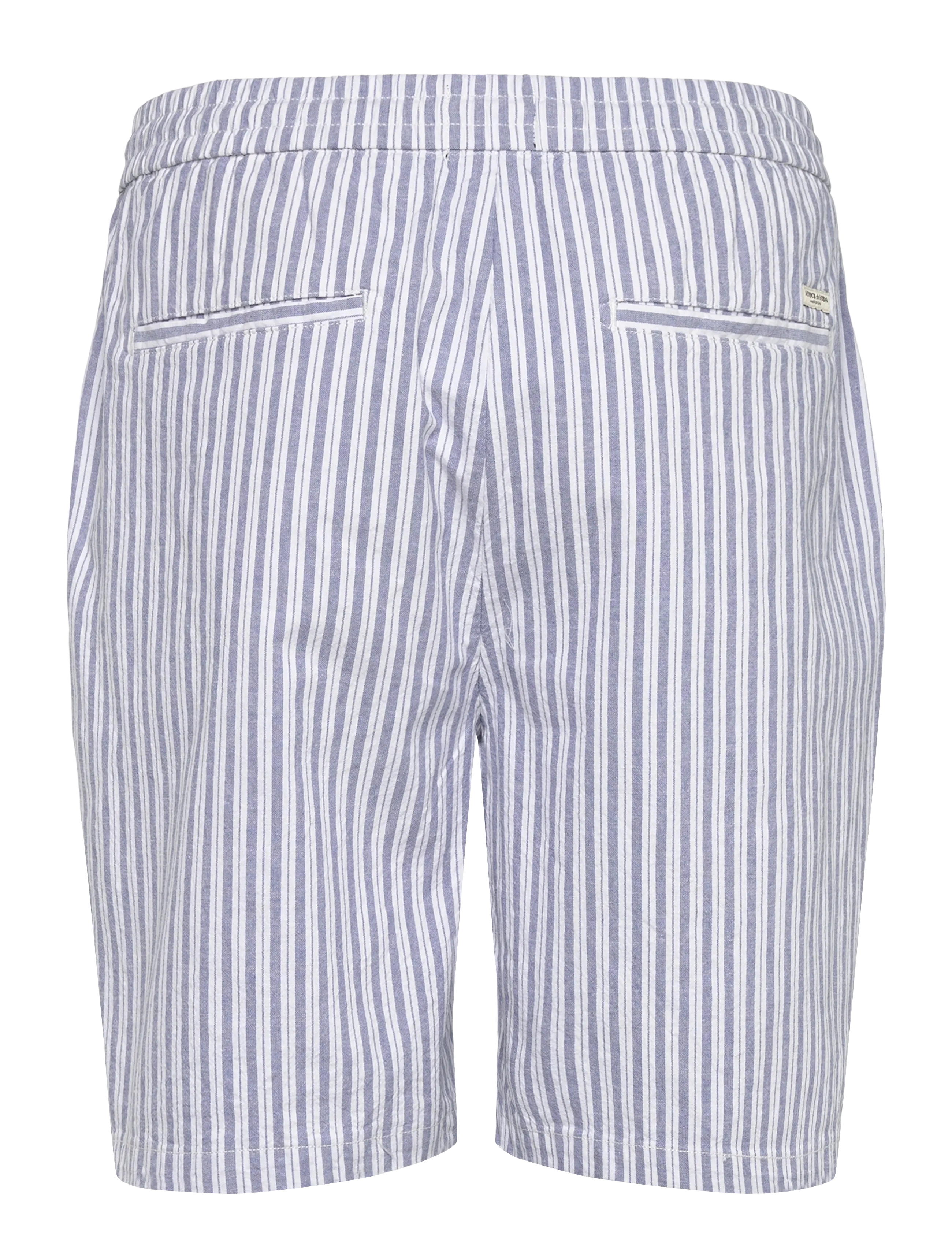 Scotch & Soda - Fave Cottonlinen Yarndyed Regularfit Bermuda Shorts - hørshorts - infinity stripe - 1
