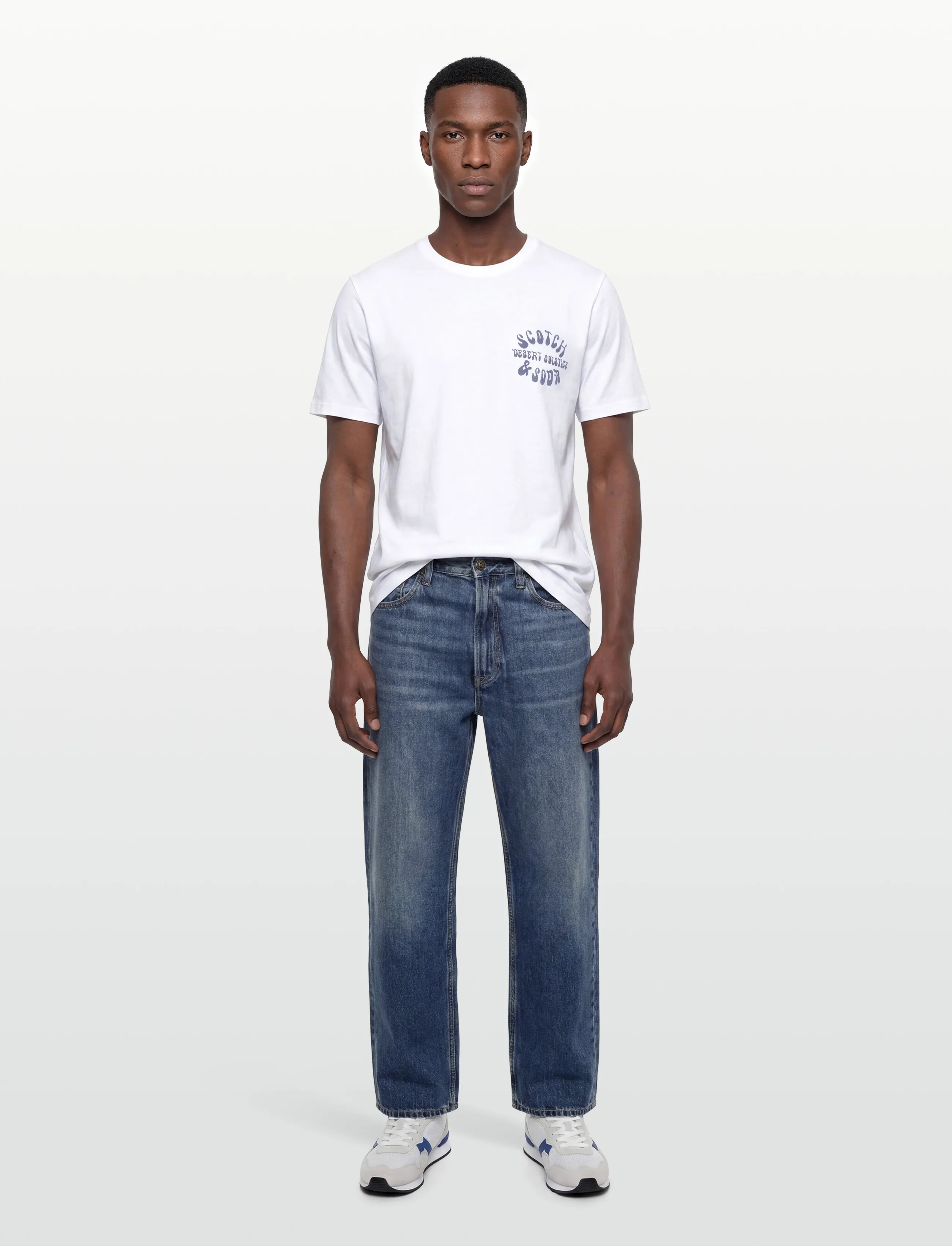 Scotch & Soda Left Chest Artwork Regularfit Tshirt - T-särgid - BRIGHT WHITE / white