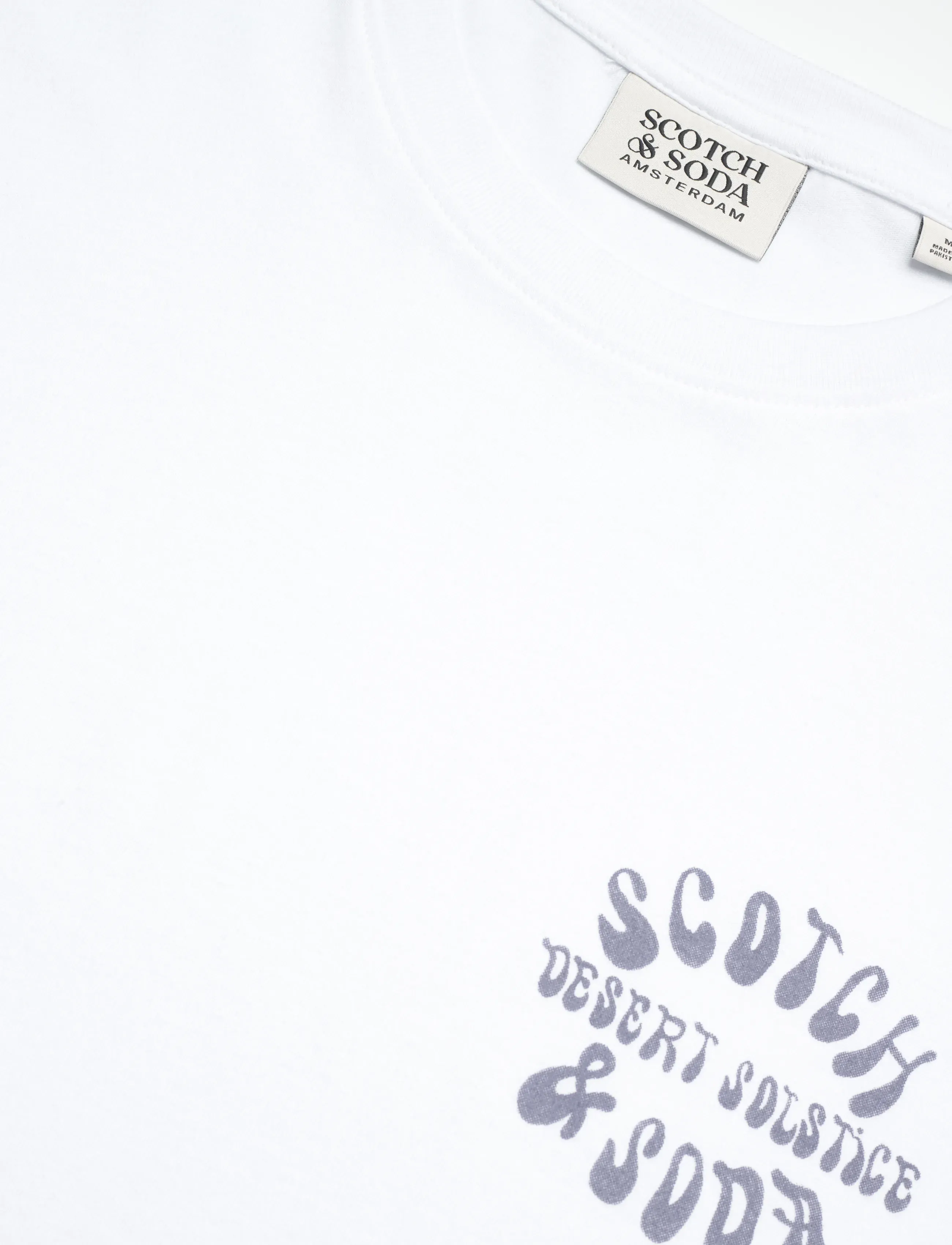 Scotch & Soda - Left Chest Artwork Regularfit Tshirt - lyhythihaiset - bright white - 5