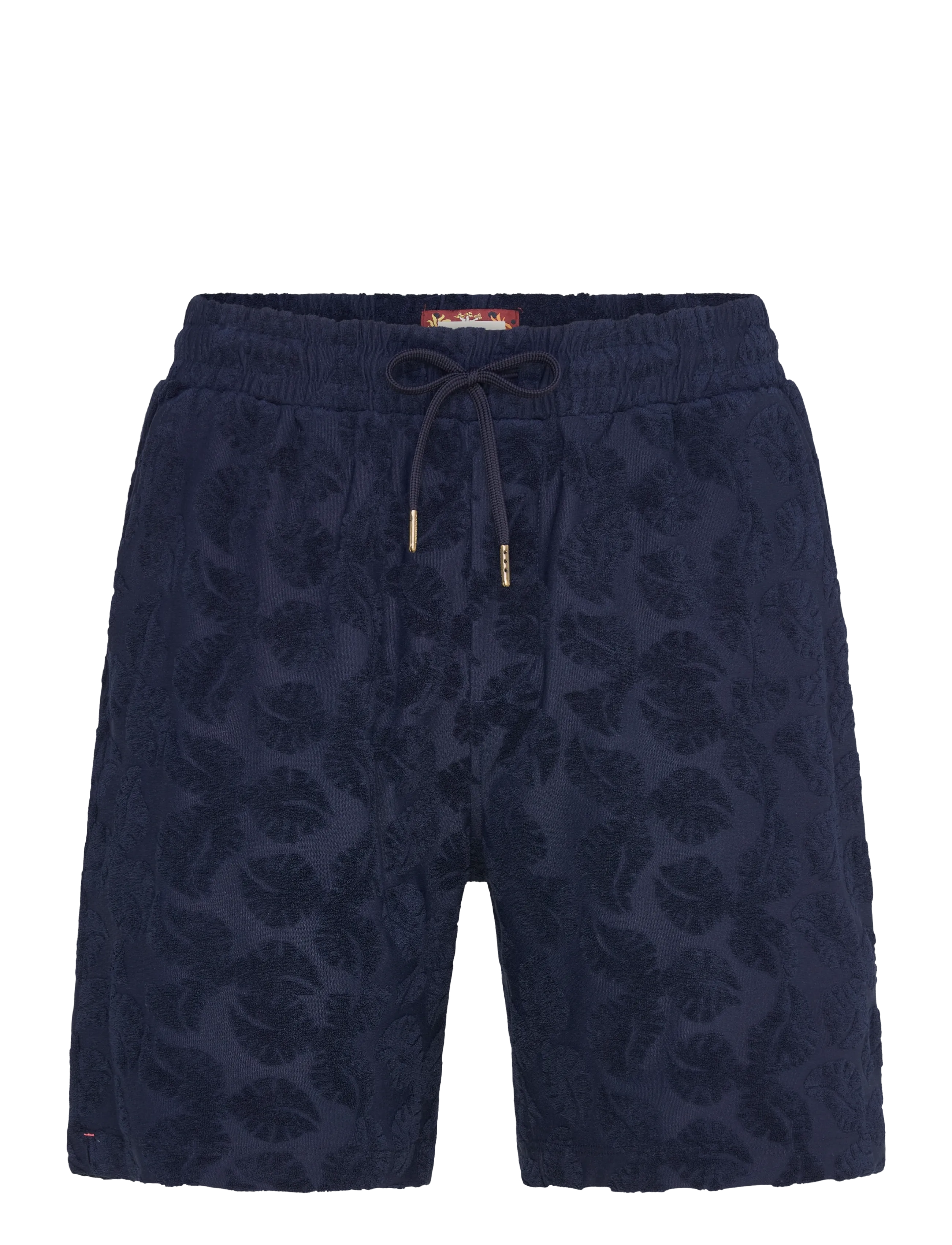 Scotch & Soda Fave Terry Jacquard Relaxedfit Bermuda Shorts - Scotch & Soda - PAGEANT BLUE / navy