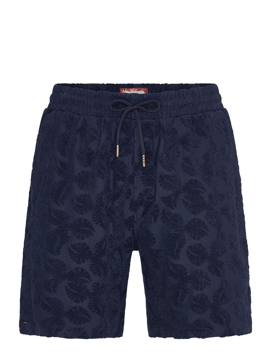 Scotch & Soda - Fave Terry Jacquard Relaxedfit Bermuda Shorts - shorts en molleton - pageant blue - 0