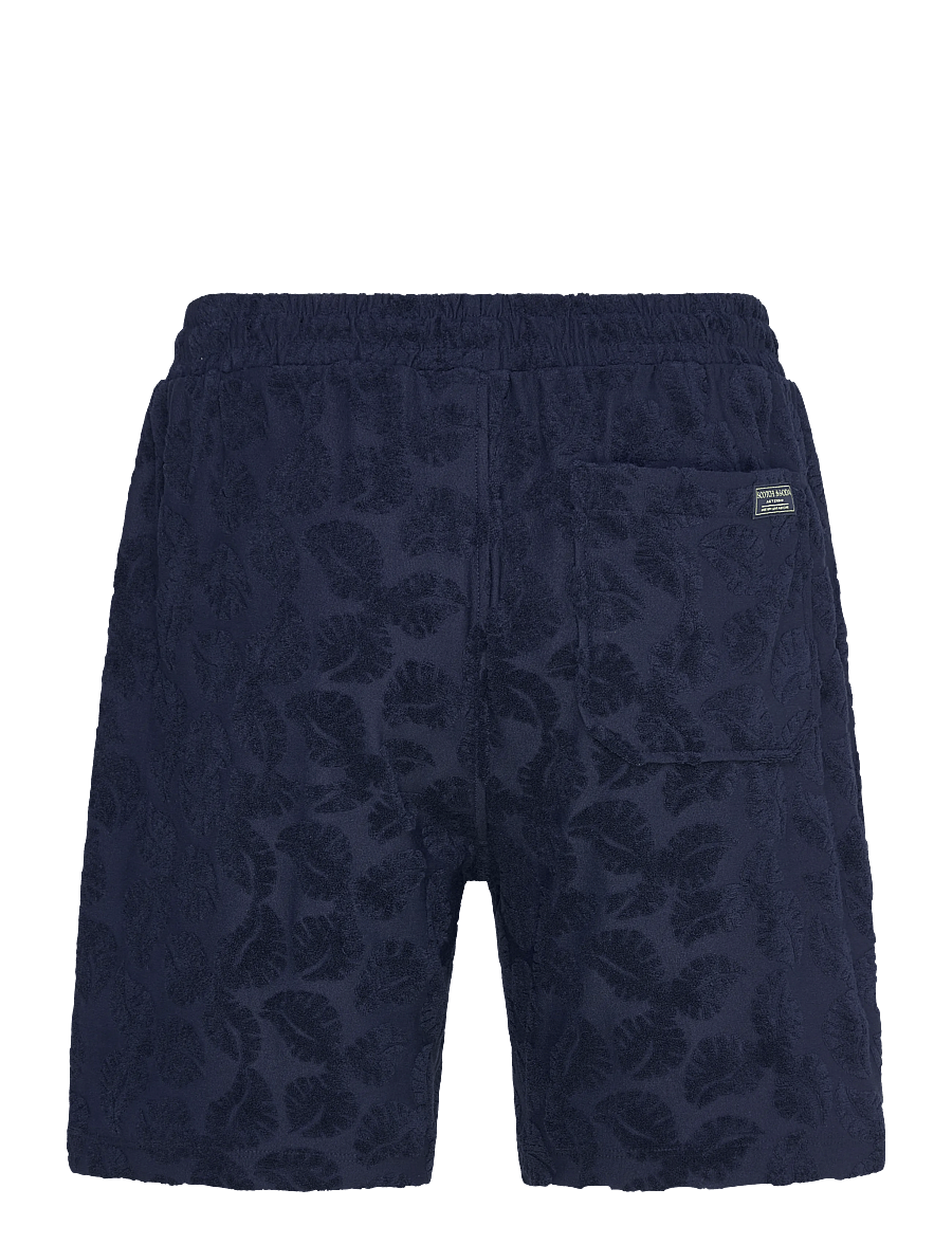 Scotch & Soda - Fave Terry Jacquard Relaxedfit Bermuda Shorts - shorts en molleton - pageant blue - 1