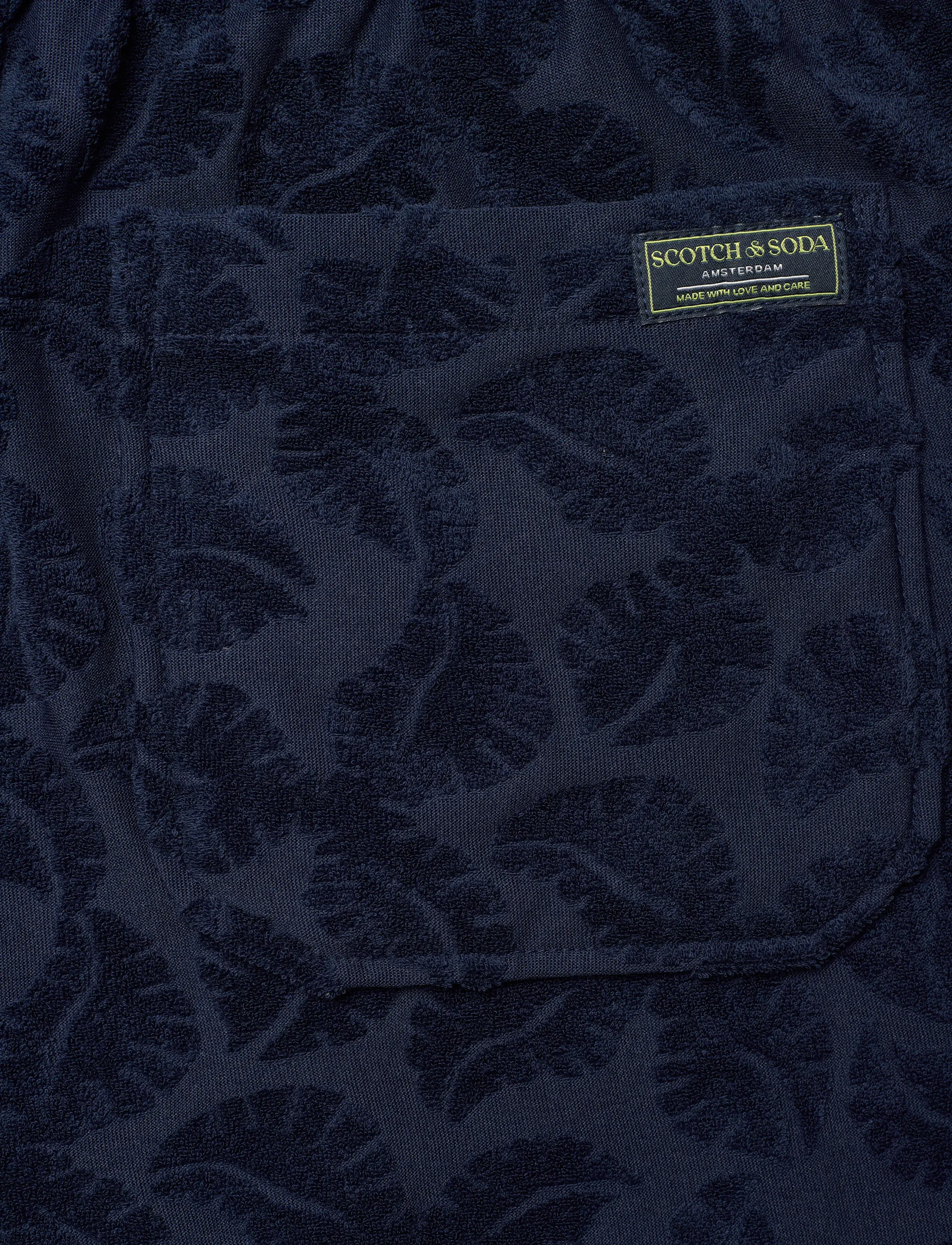 Scotch & Soda - Fave Terry Jacquard Relaxedfit Bermuda Shorts - shorts en molleton - pageant blue - 4