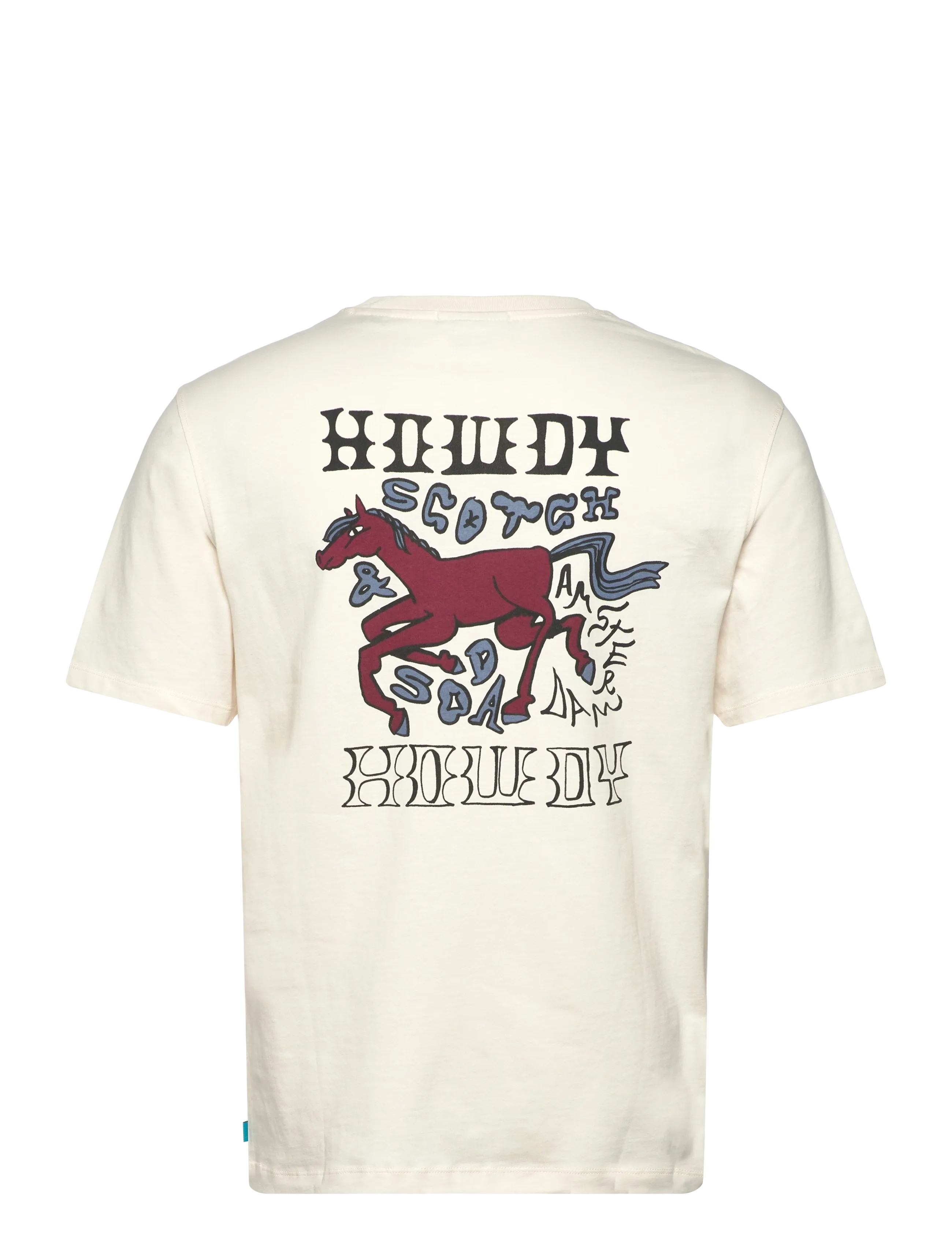 Scotch & Soda - Front And Back Artwork Regularfit Tshirt - lyhythihaiset - eggnog - 2